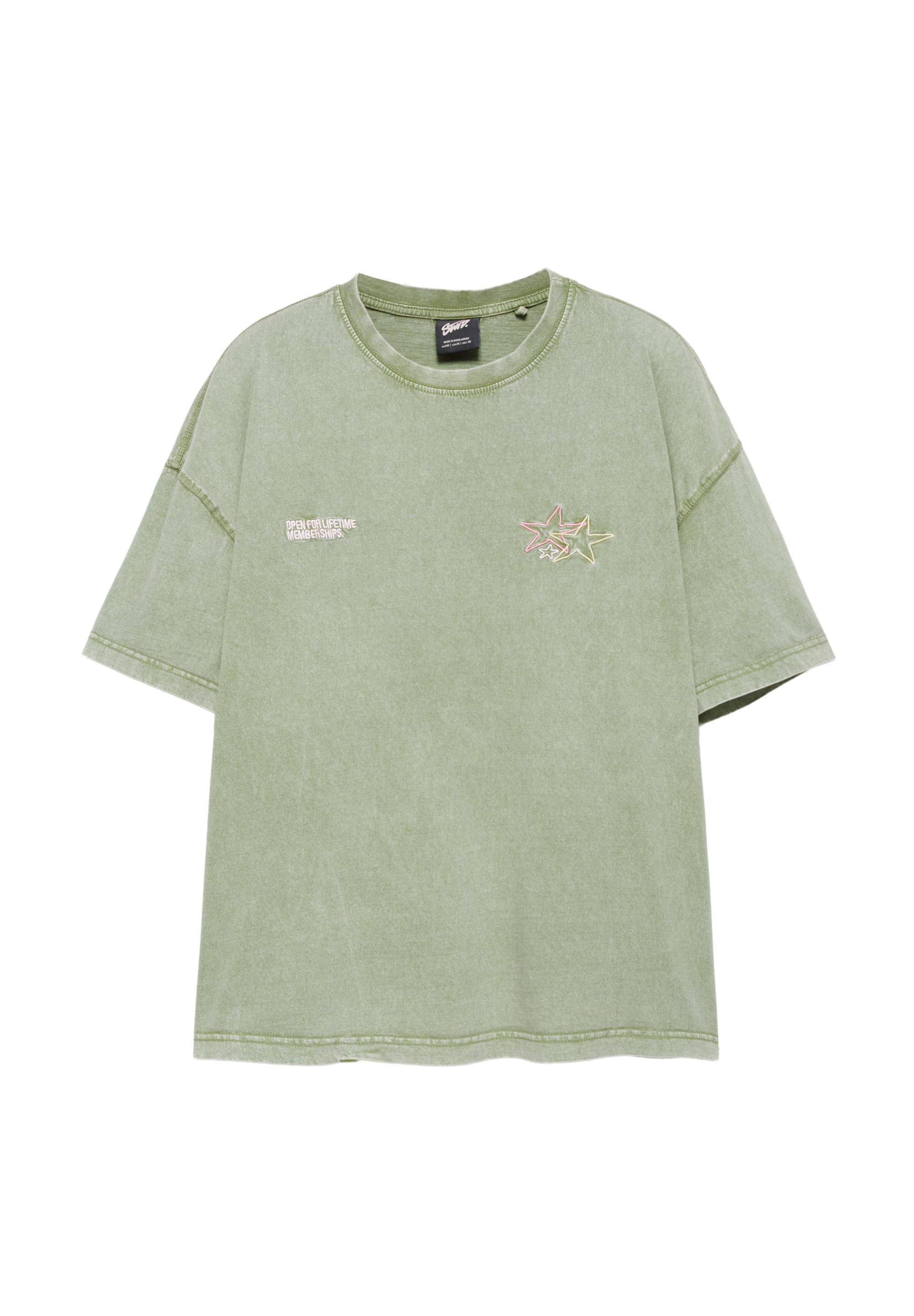 Yıldız grafik baskılı t-shirt - Görsel 18