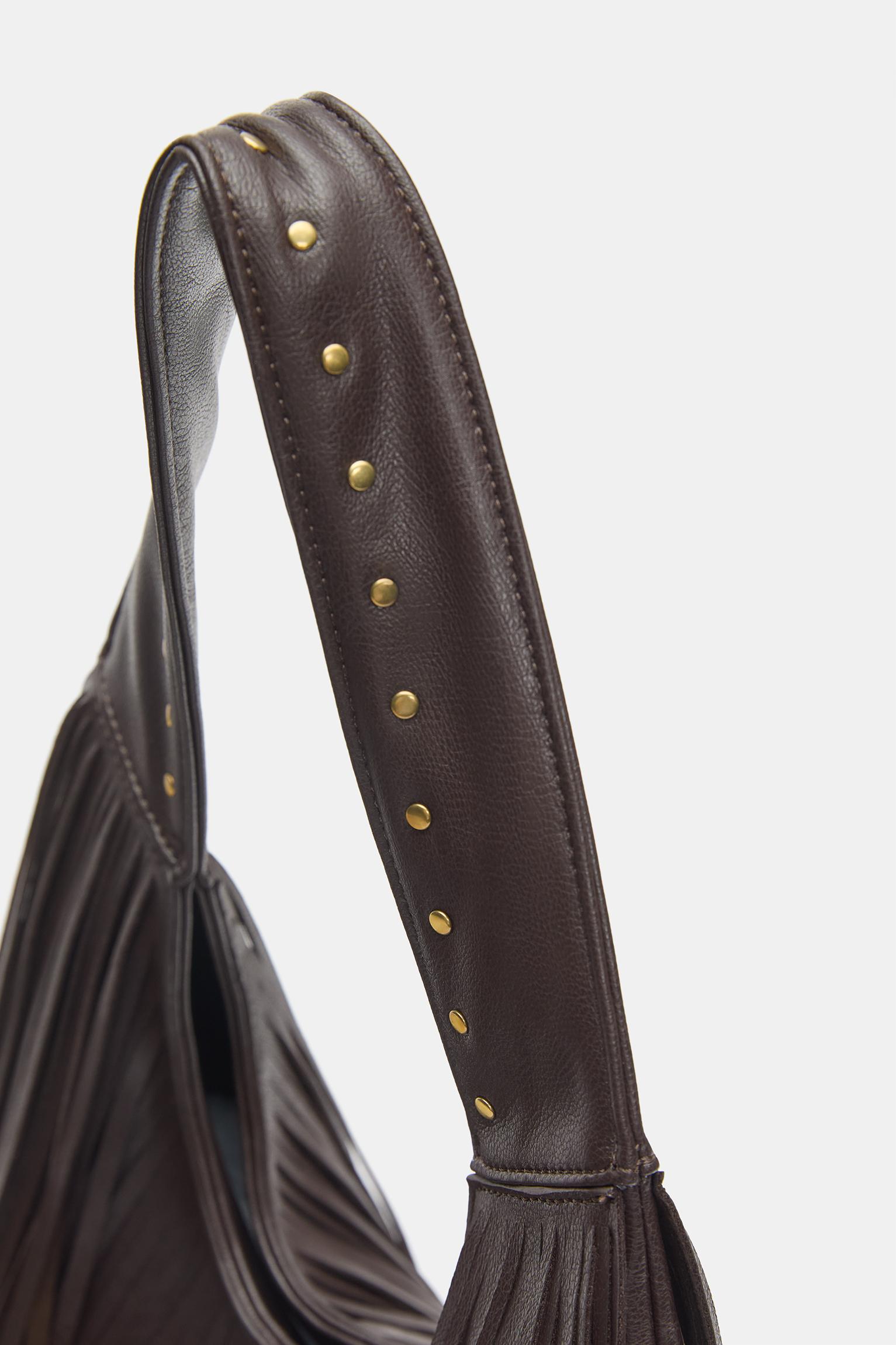 Püsküllü shopper çanta - Görsel 15