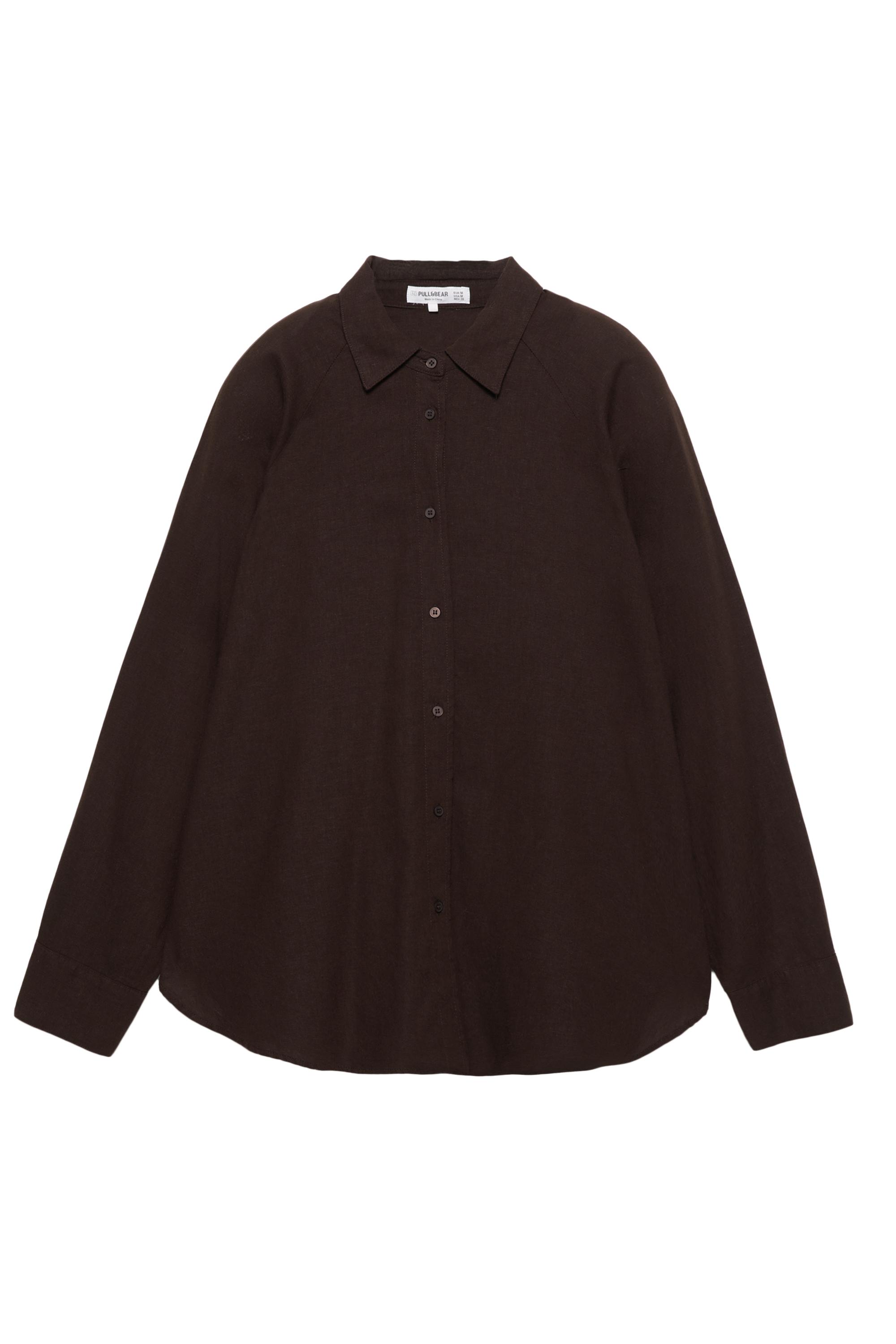 Ketenli rustik gömlek - Görsel 34