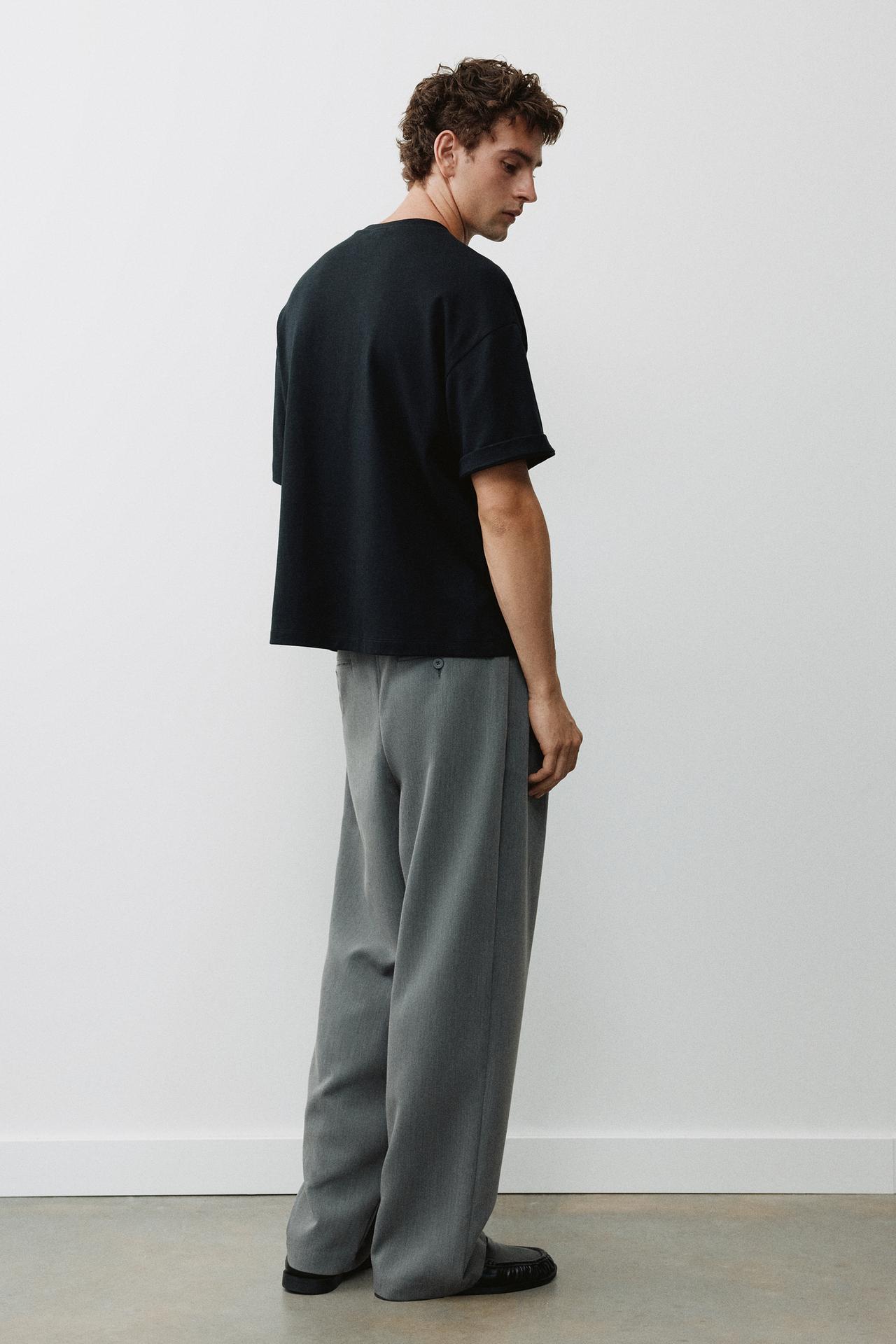 Tailored darted trousers — Grey