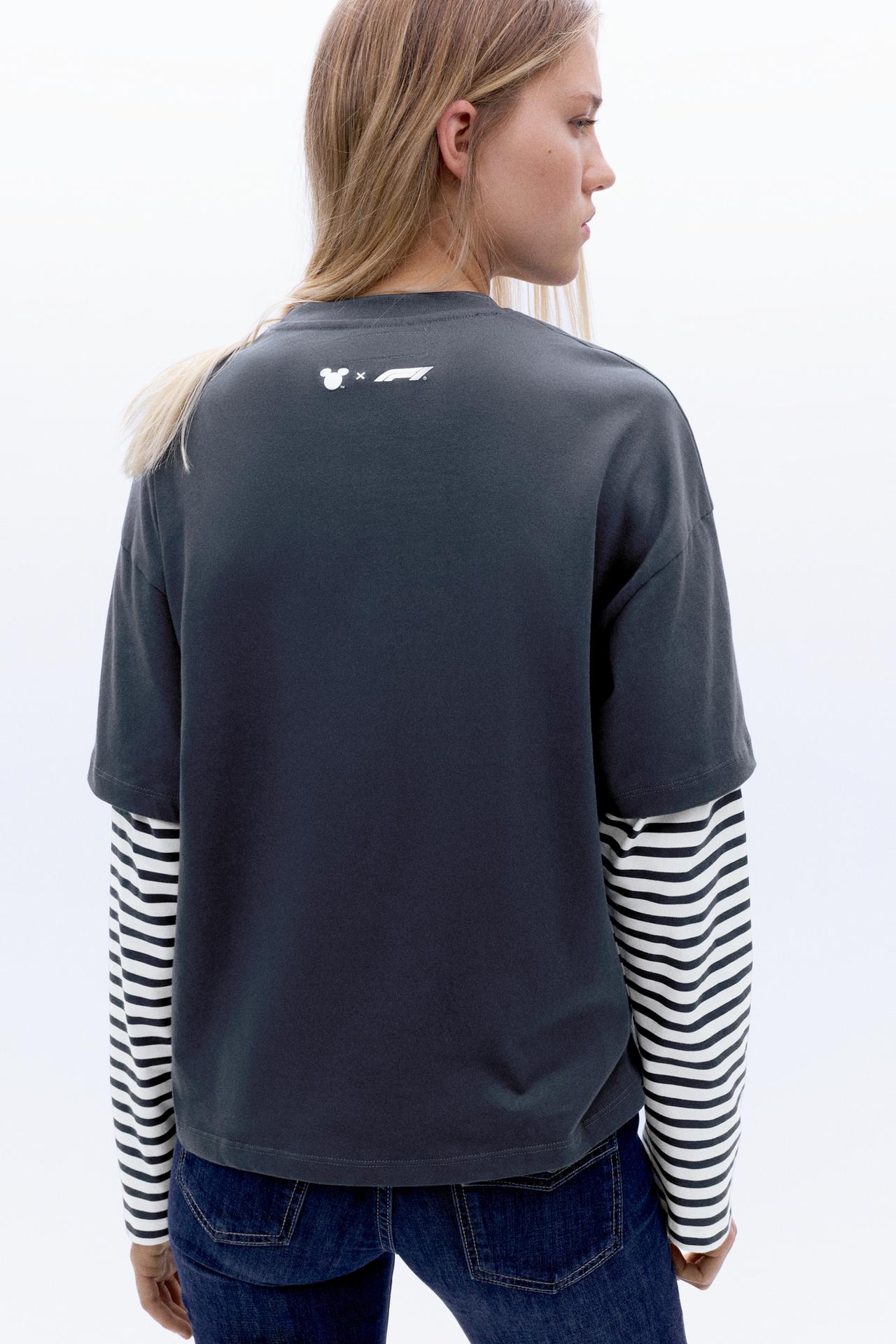 Disney x F1 double layer T-shirt — Ice