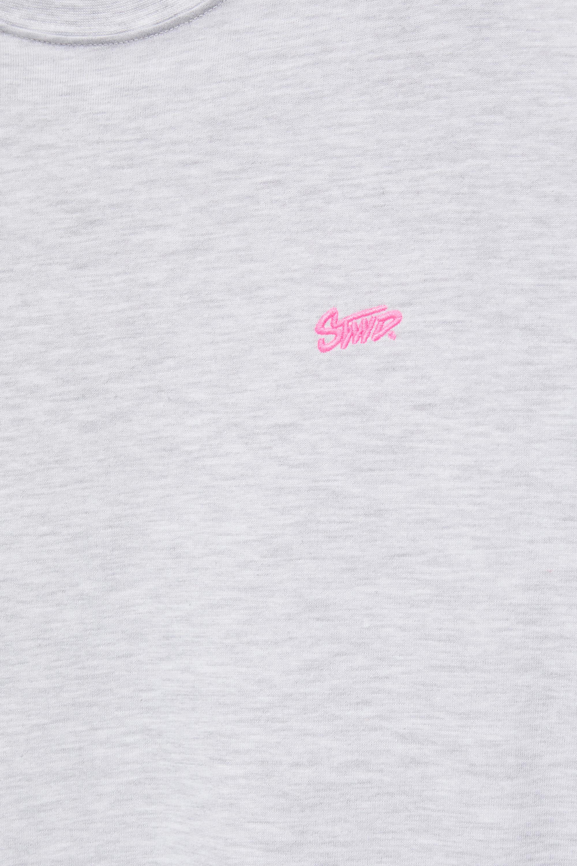 Boxy STWD logo T-shirt — Medium grey