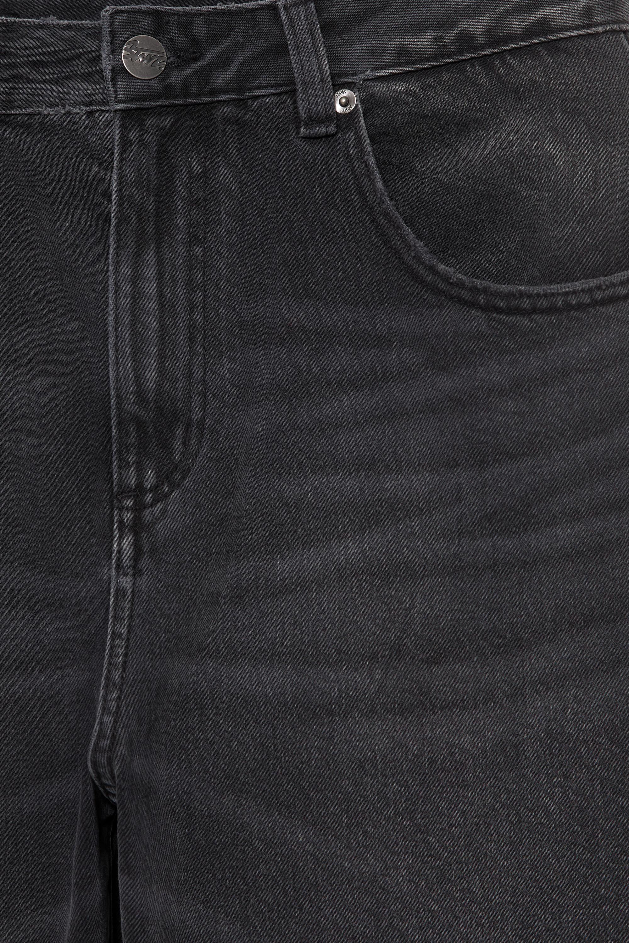 Relaxed fit baggy jeans — Faded black