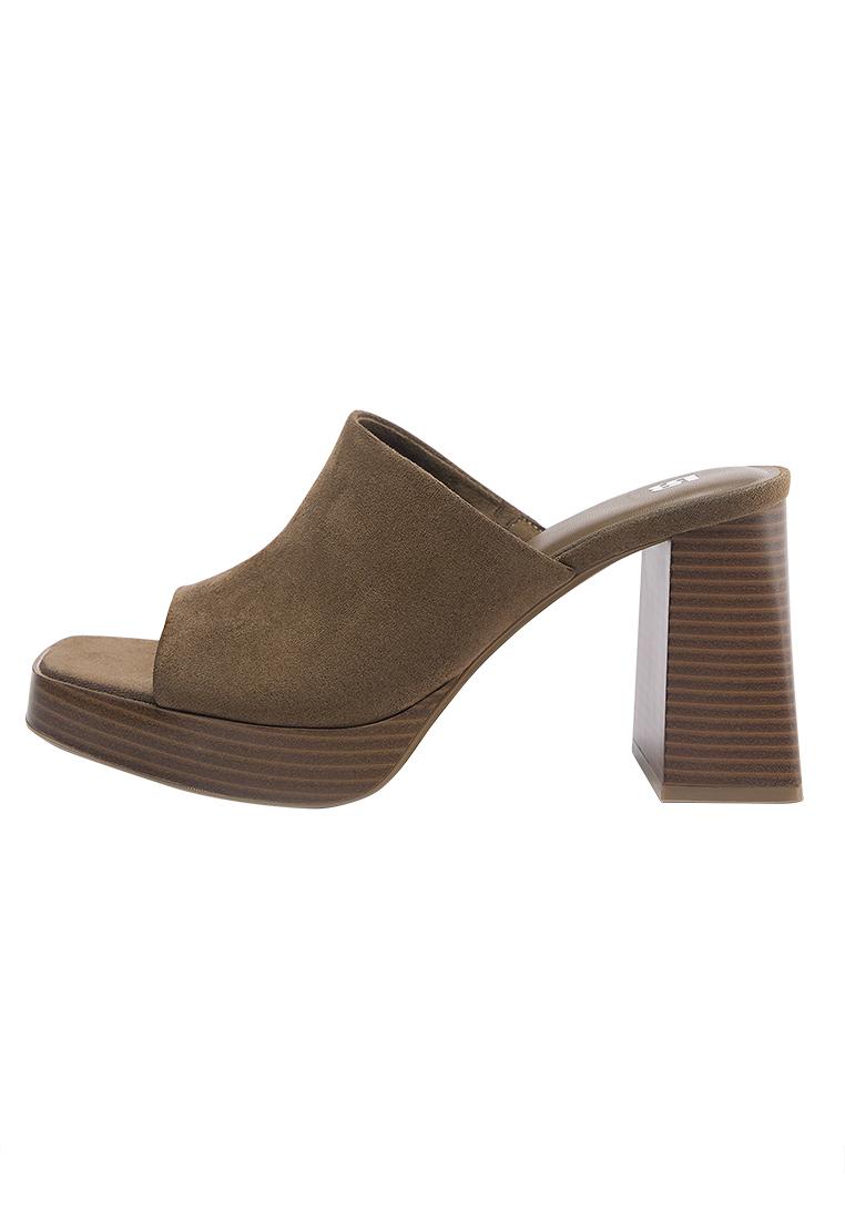 Heeled clogs — Khaki
