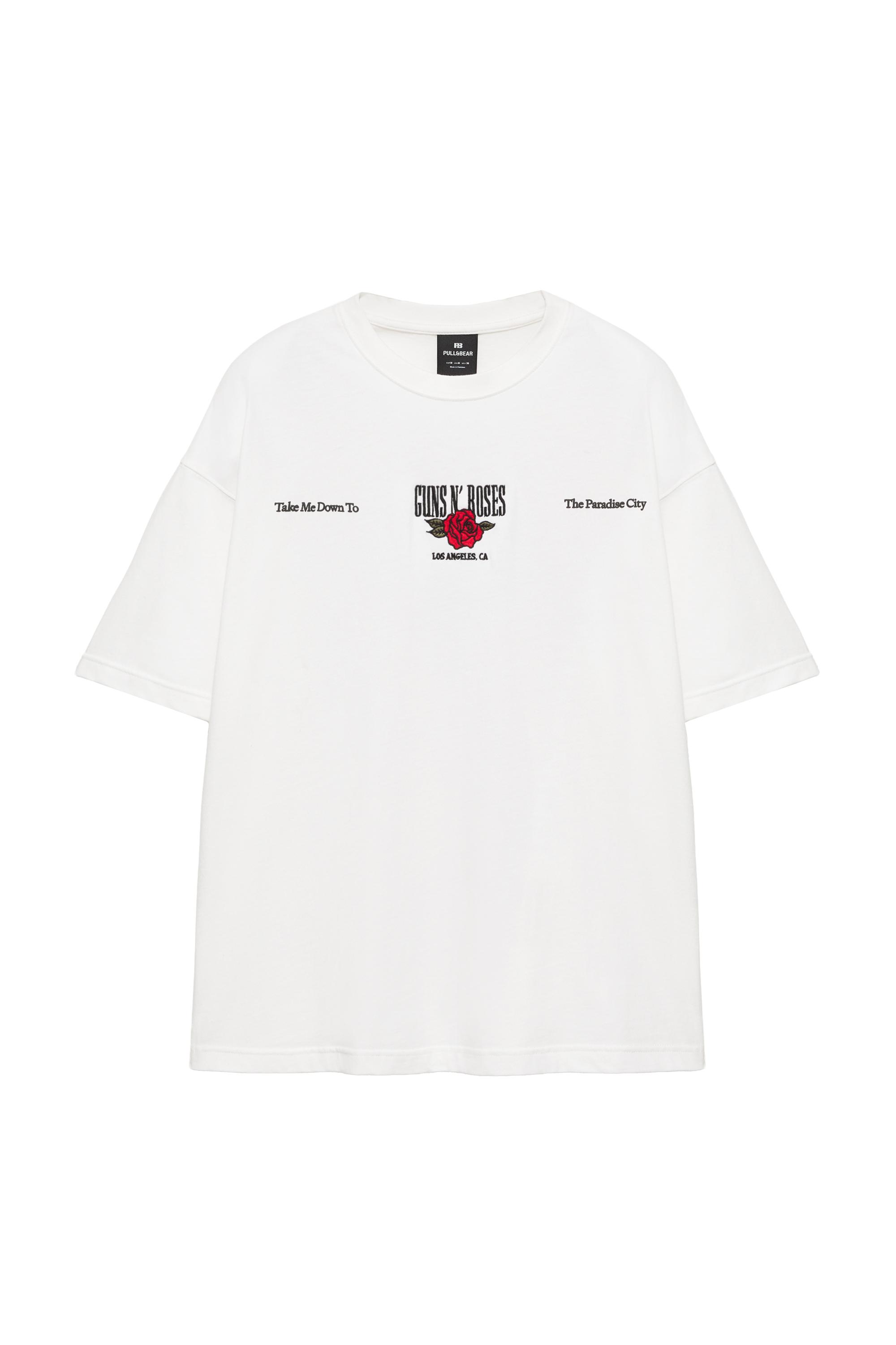 Pull&Bear Guns N' Roses tişört görsel 5