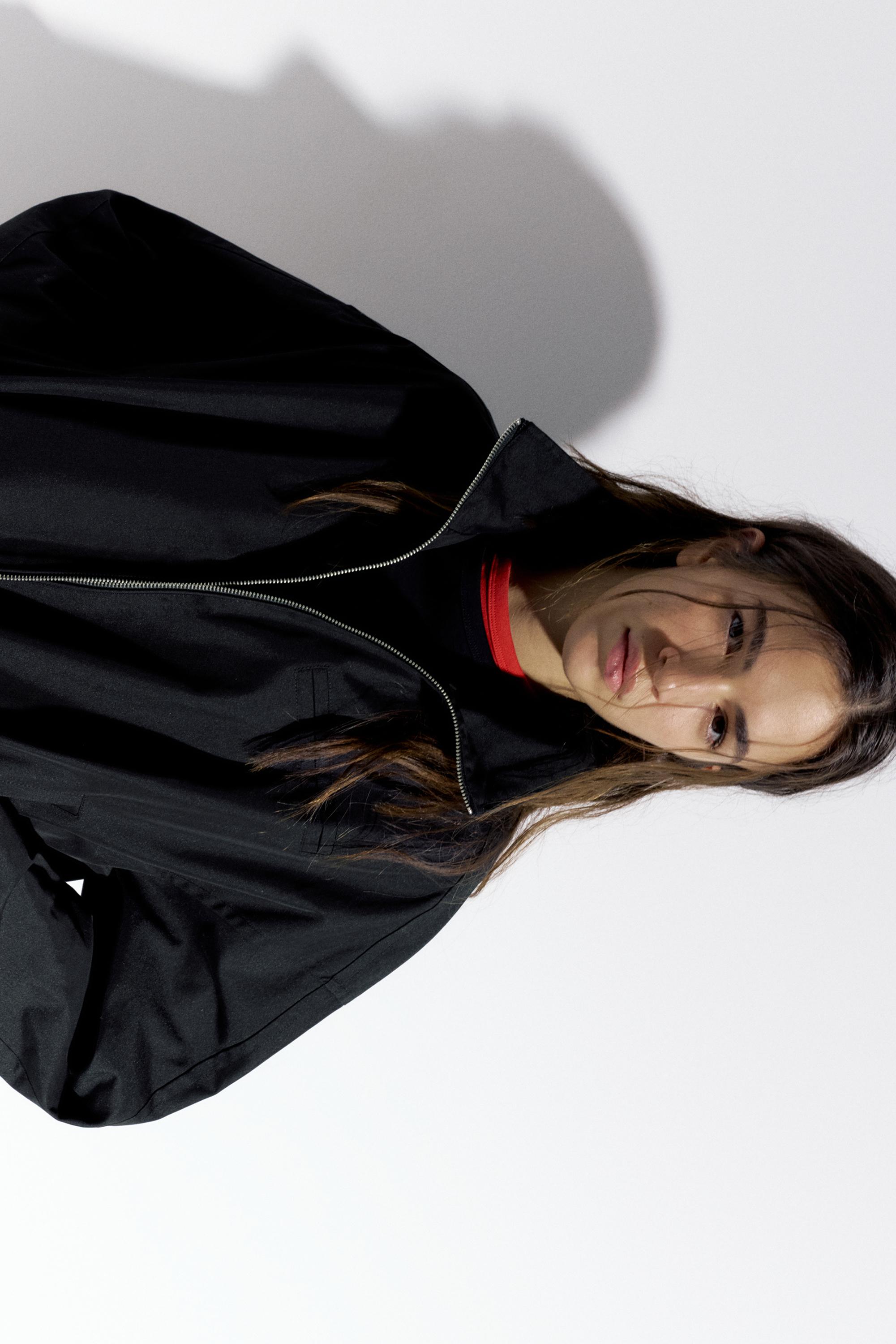 Balloon bomber jacket — Black