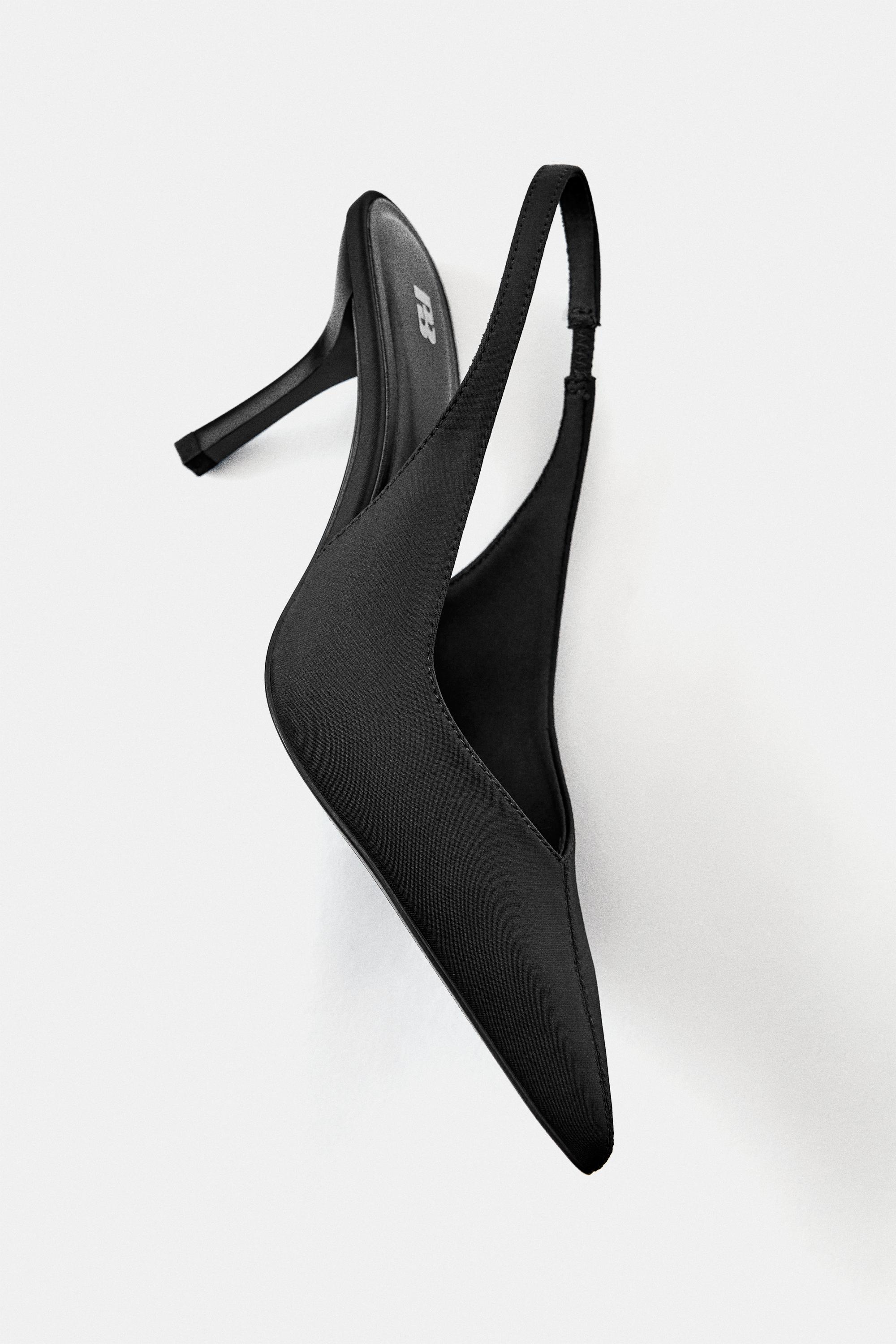 Slingback heels — Black