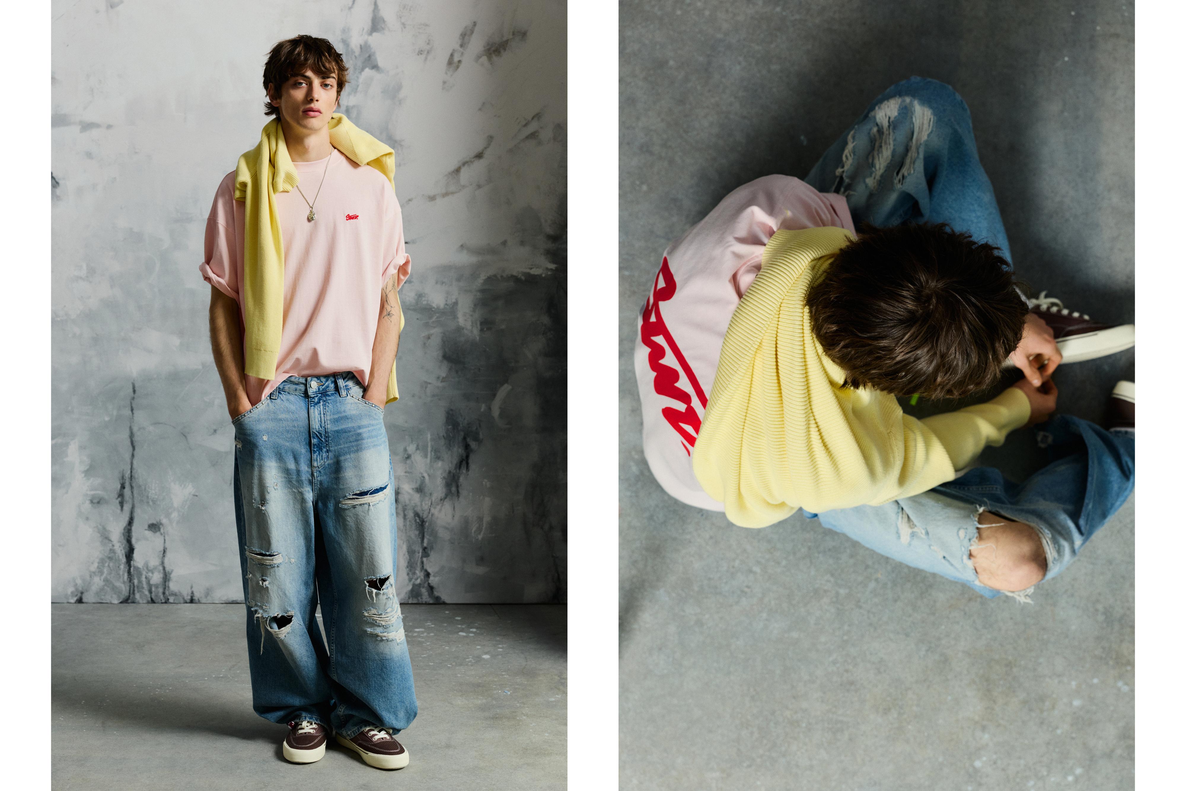 STWD logo boxy T-shirt — Pink