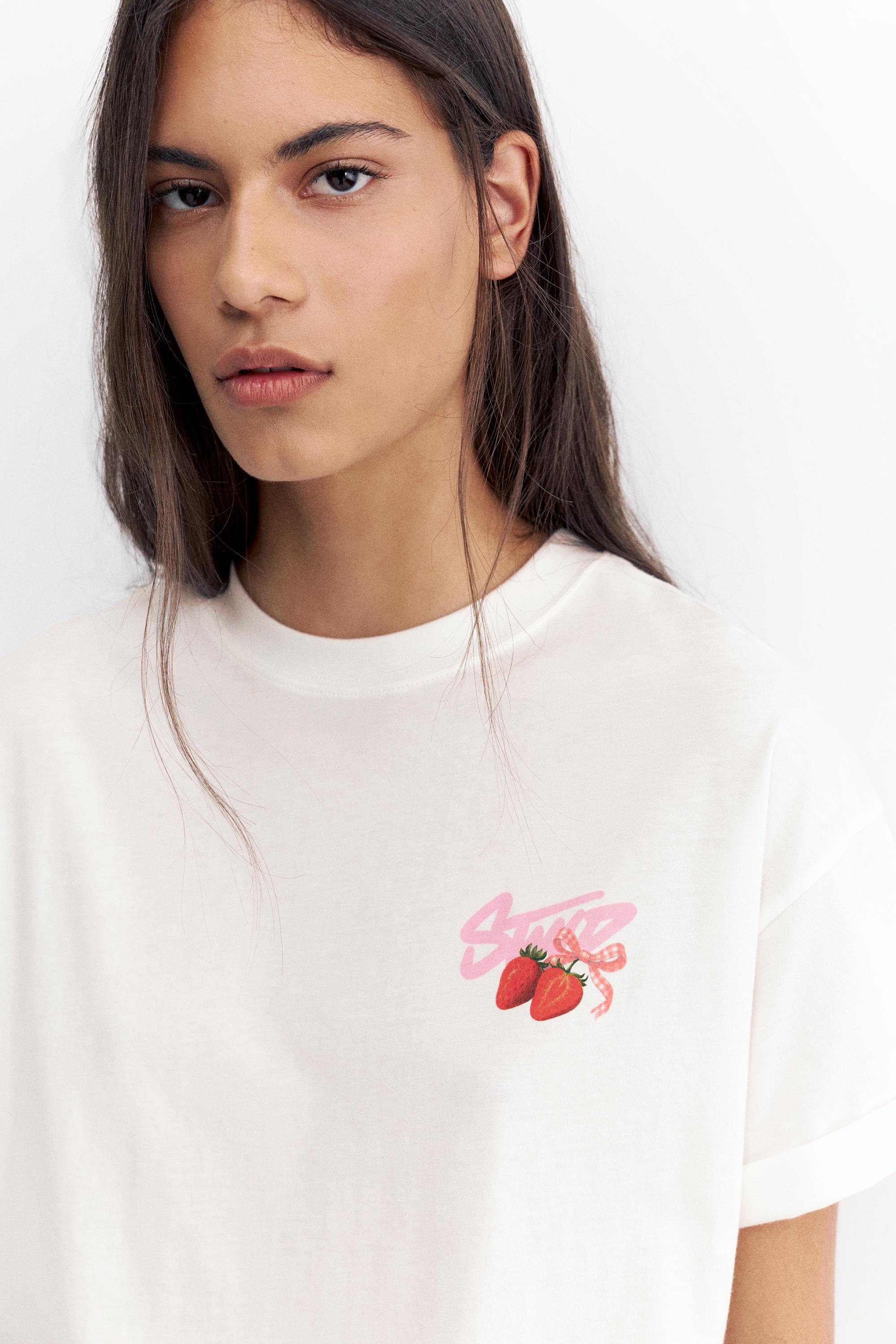 STWD strawberry graphic T-shirt — White