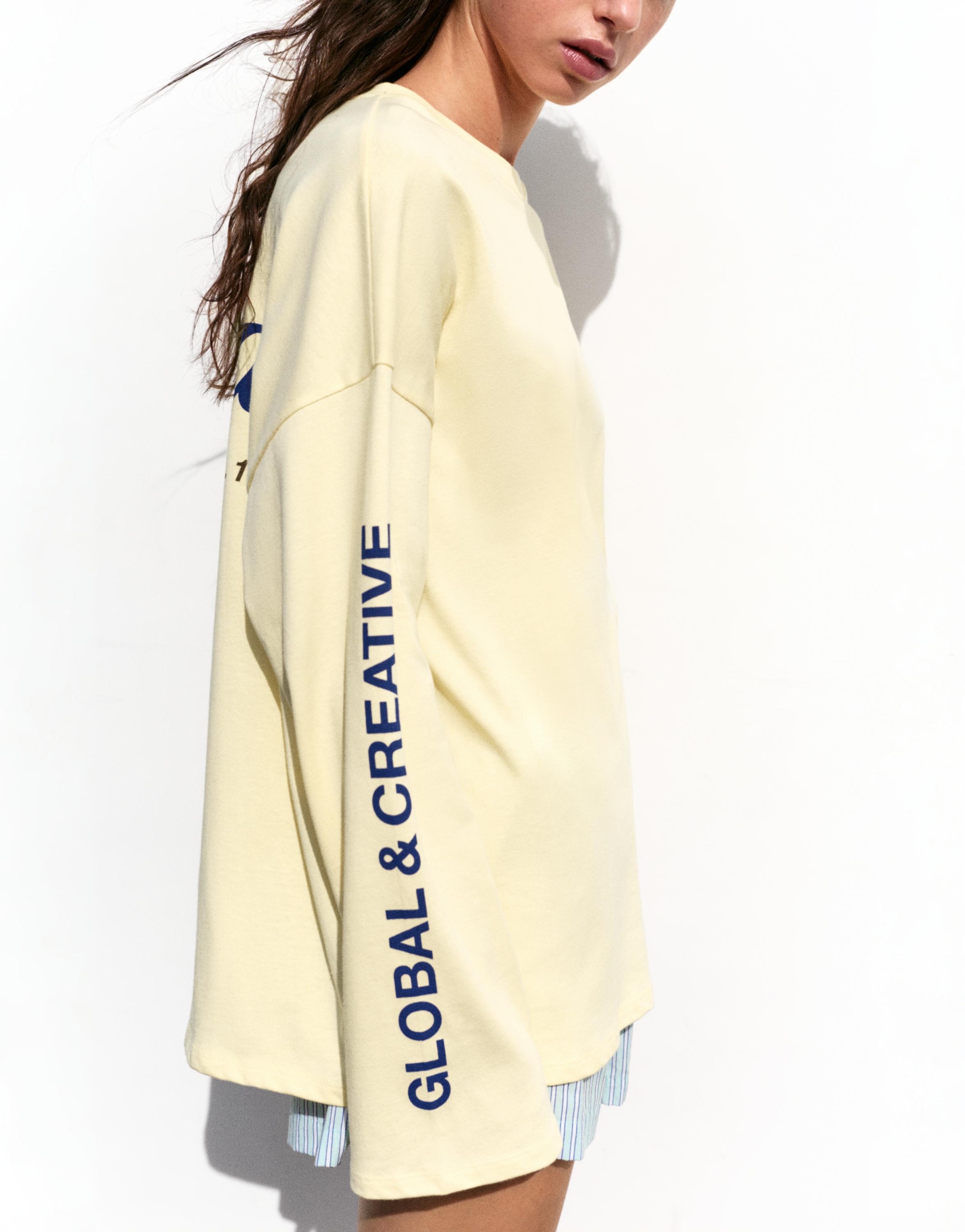 Long sleeve STWD T-shirt — Yellow