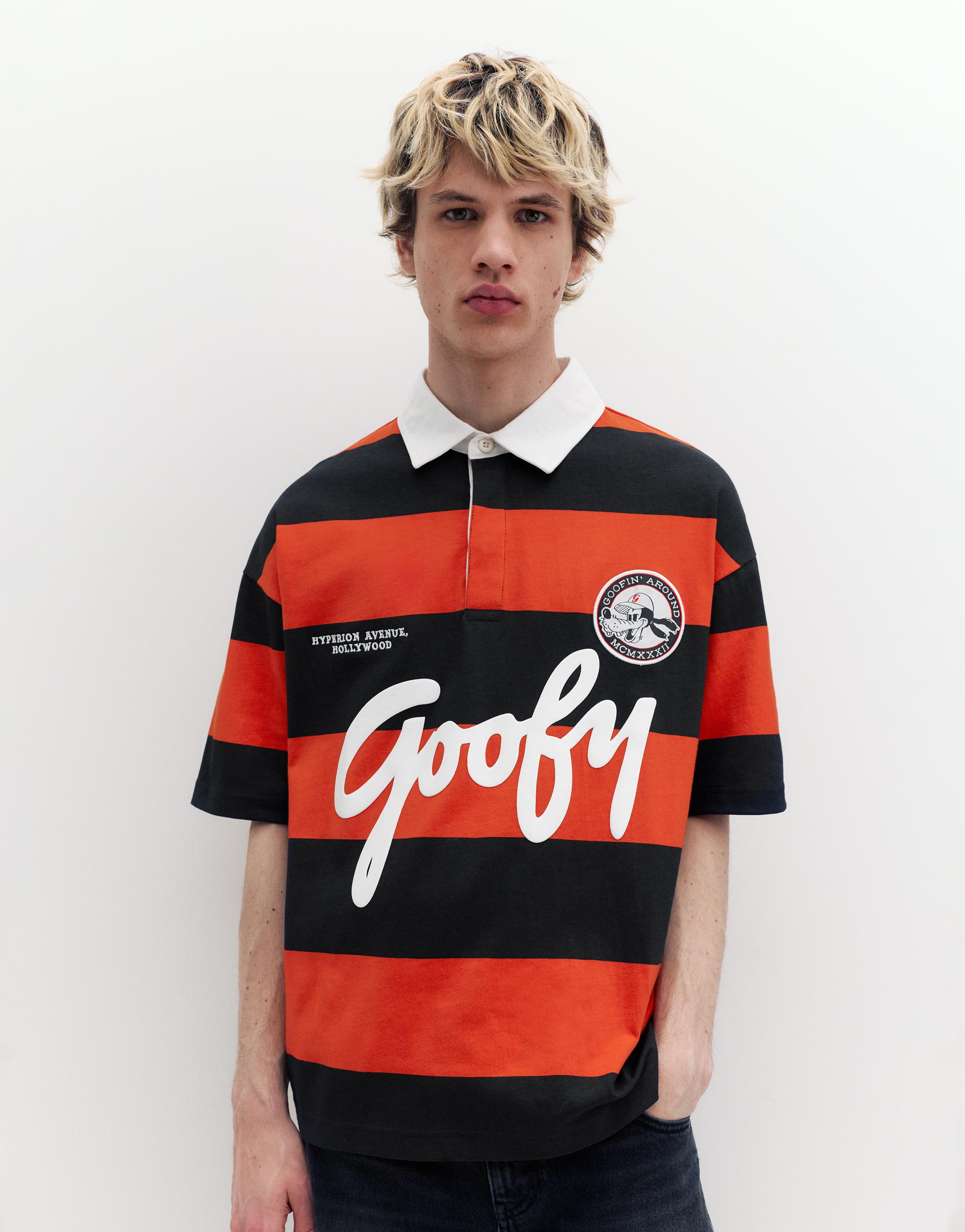 Goofy çizgili polo tişört - Görsel 13