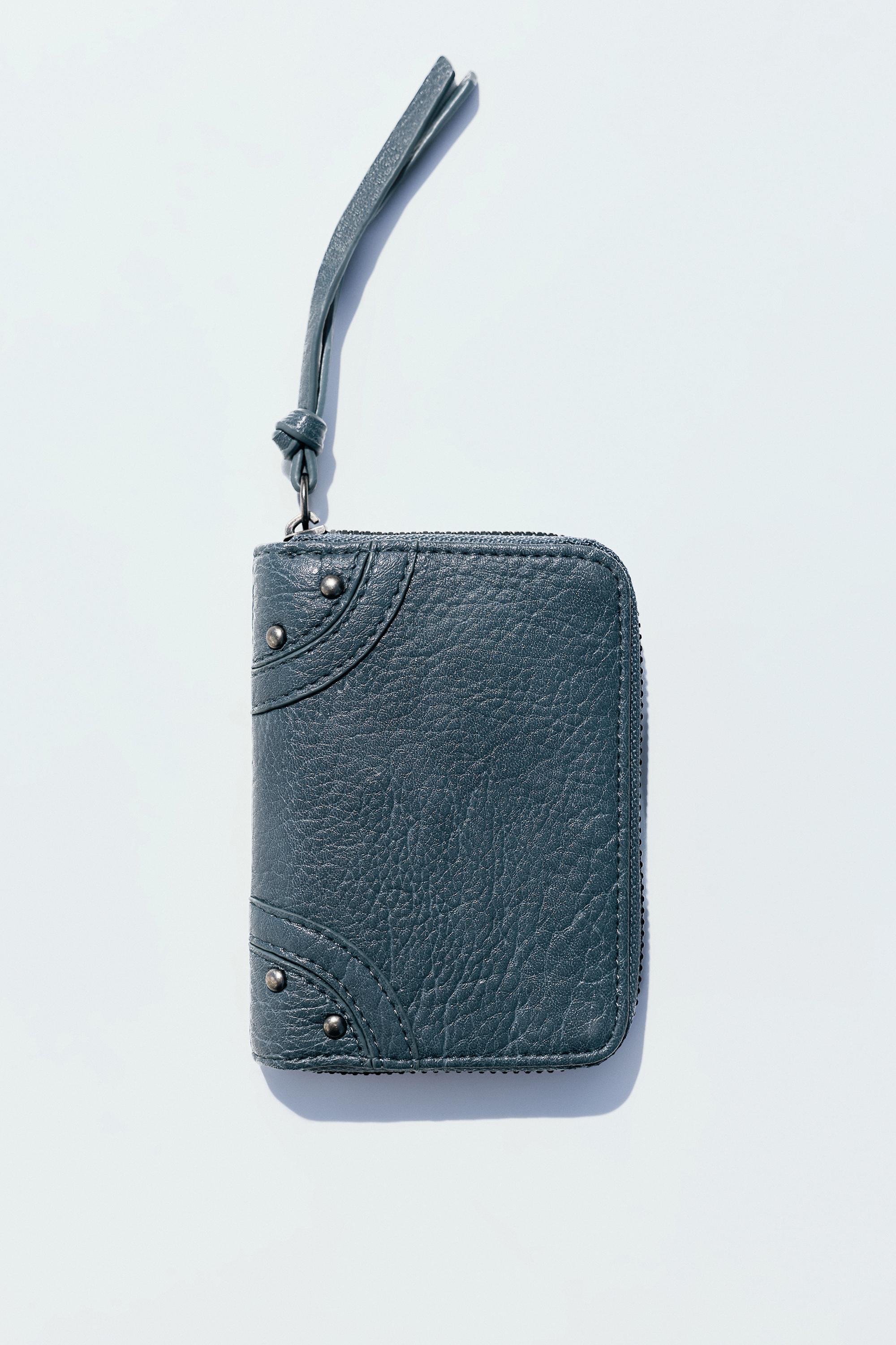 Studded purse — Blue