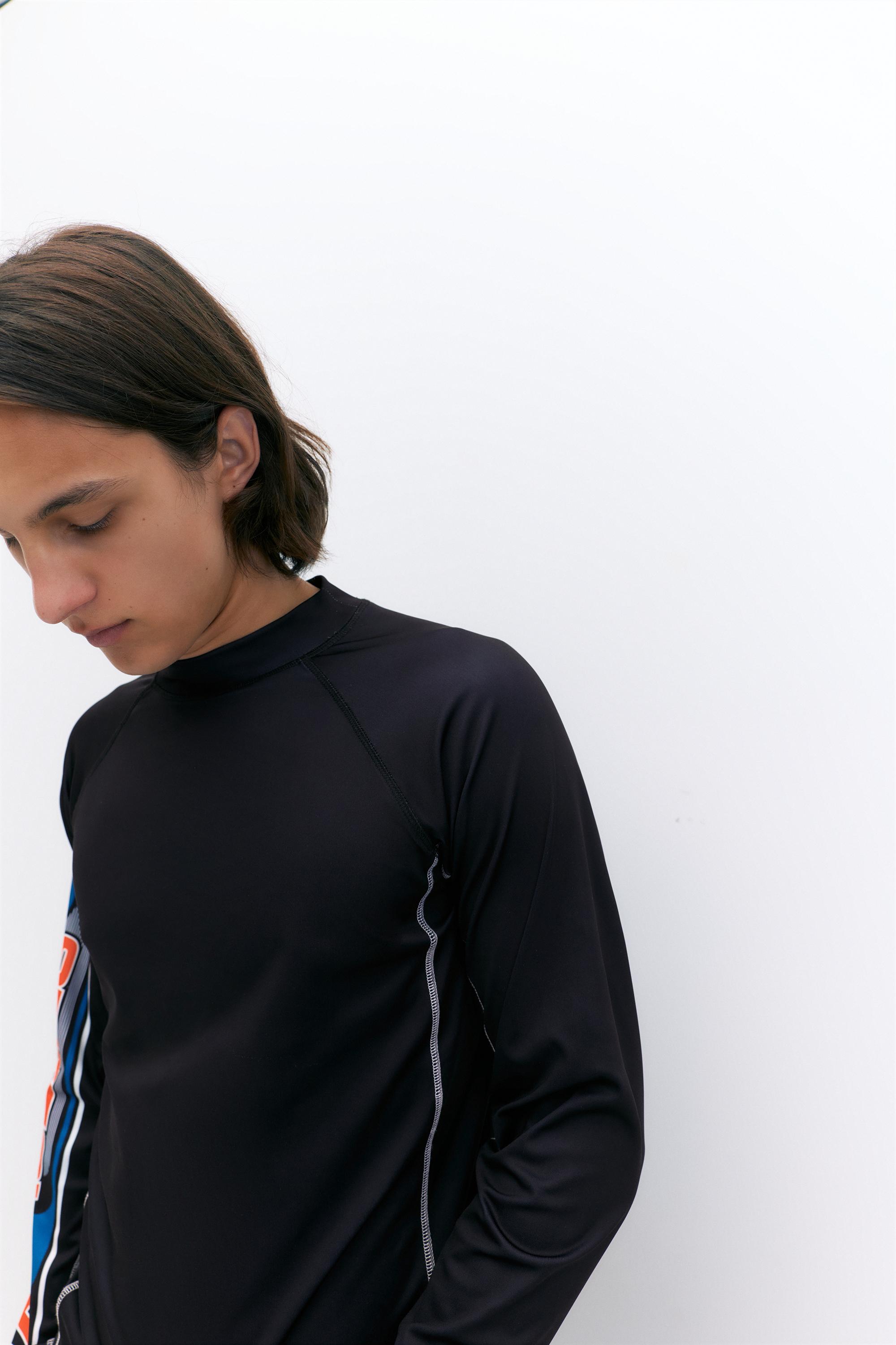 Pleasures x STWD high neck T-shirt — Black