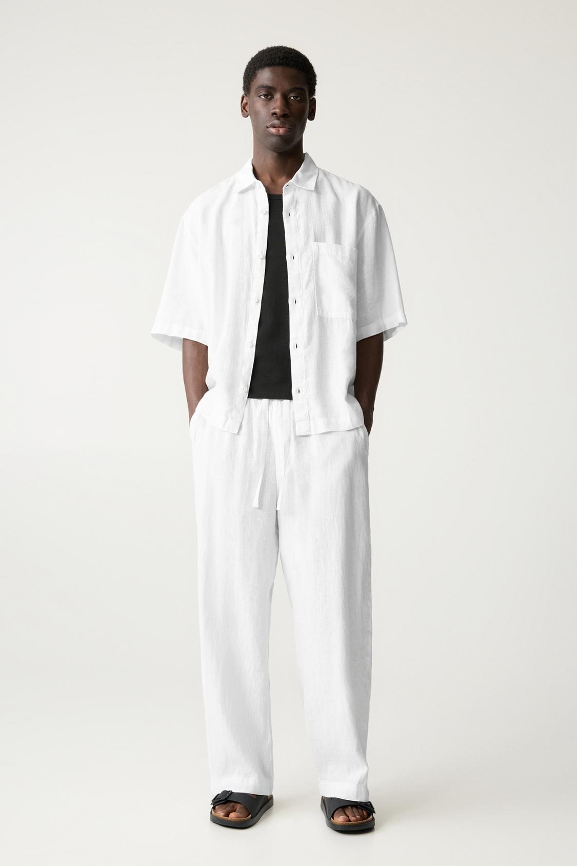 Pantalón Blanco Pantalón Wide Leg Wide Leg Pantalones Blancos