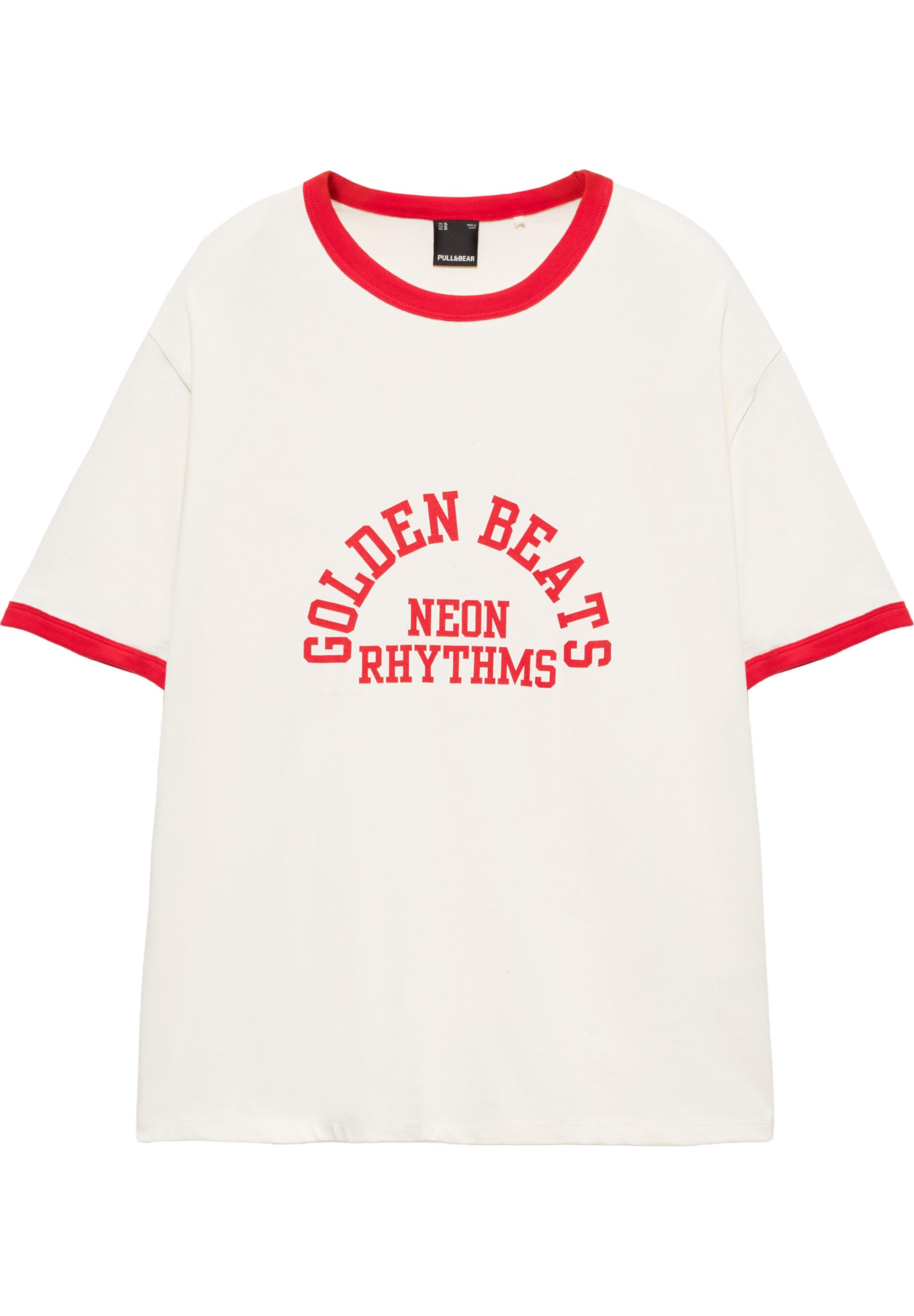 Ribbed graphic T-shirt — Red