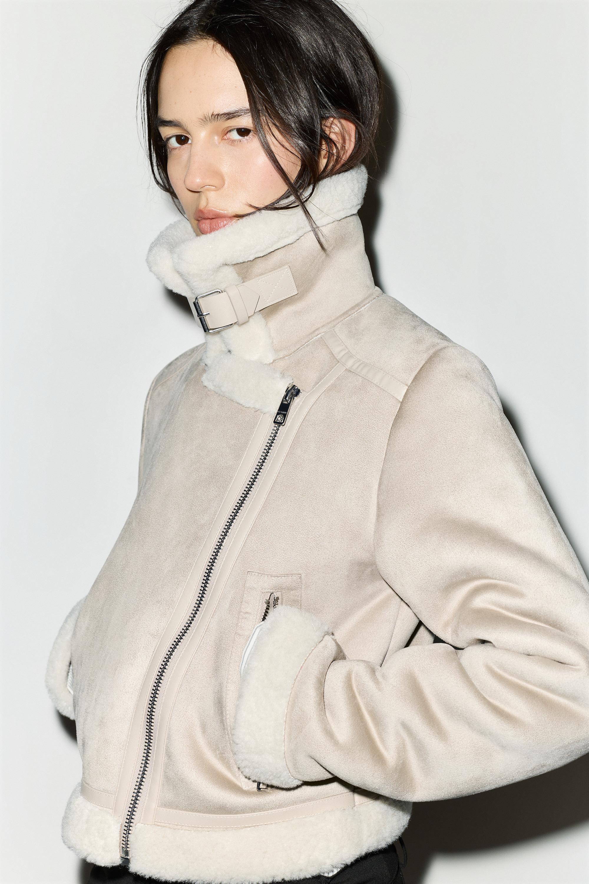 Short Reversible Jacket — Ecru