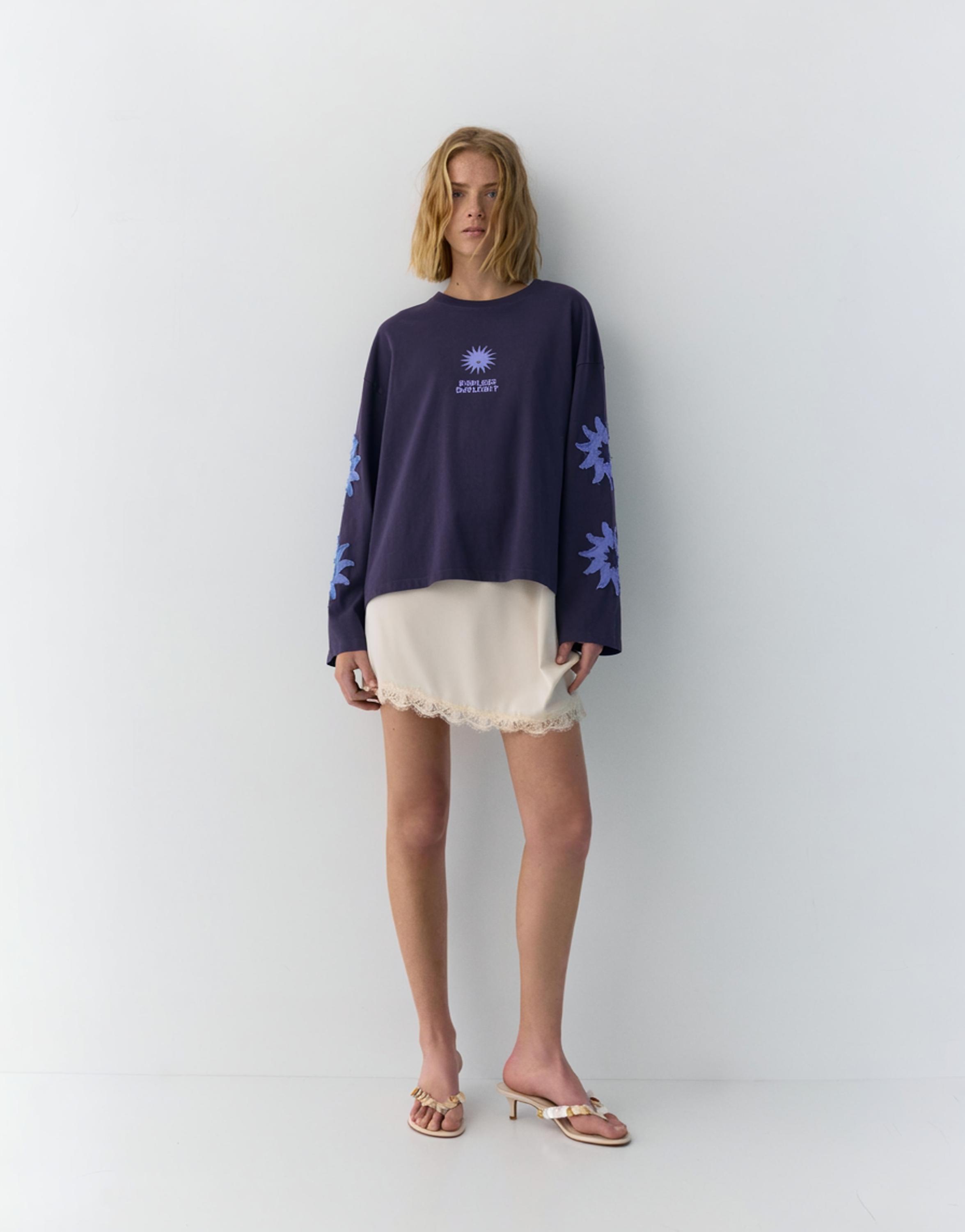 Güneş grafik detaylı t-shirt - Görsel 29