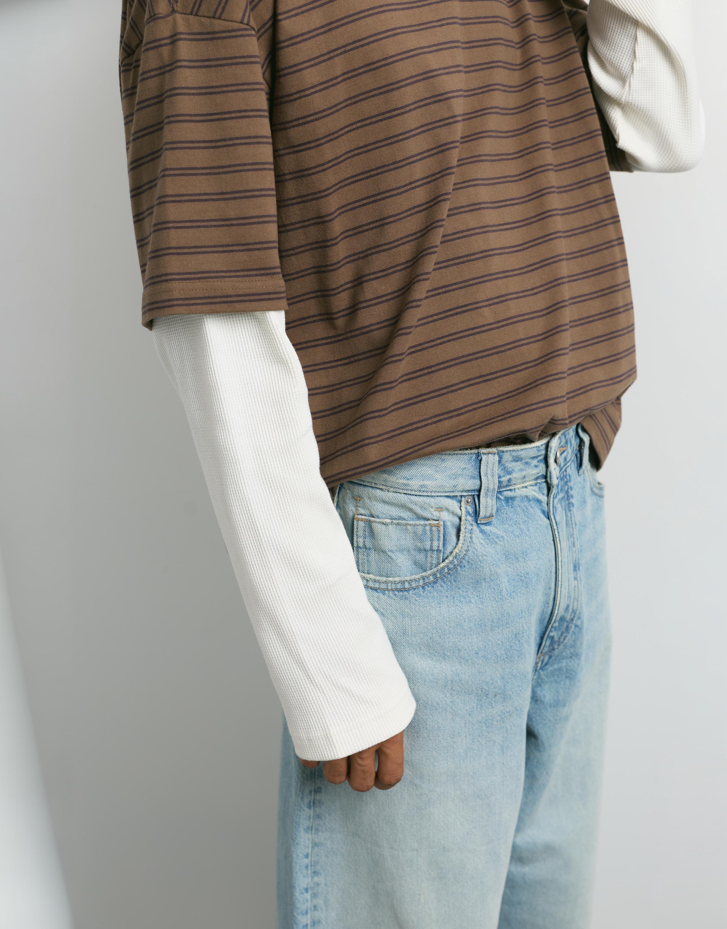 Balloon-fit baggy jeans — Pale indigo