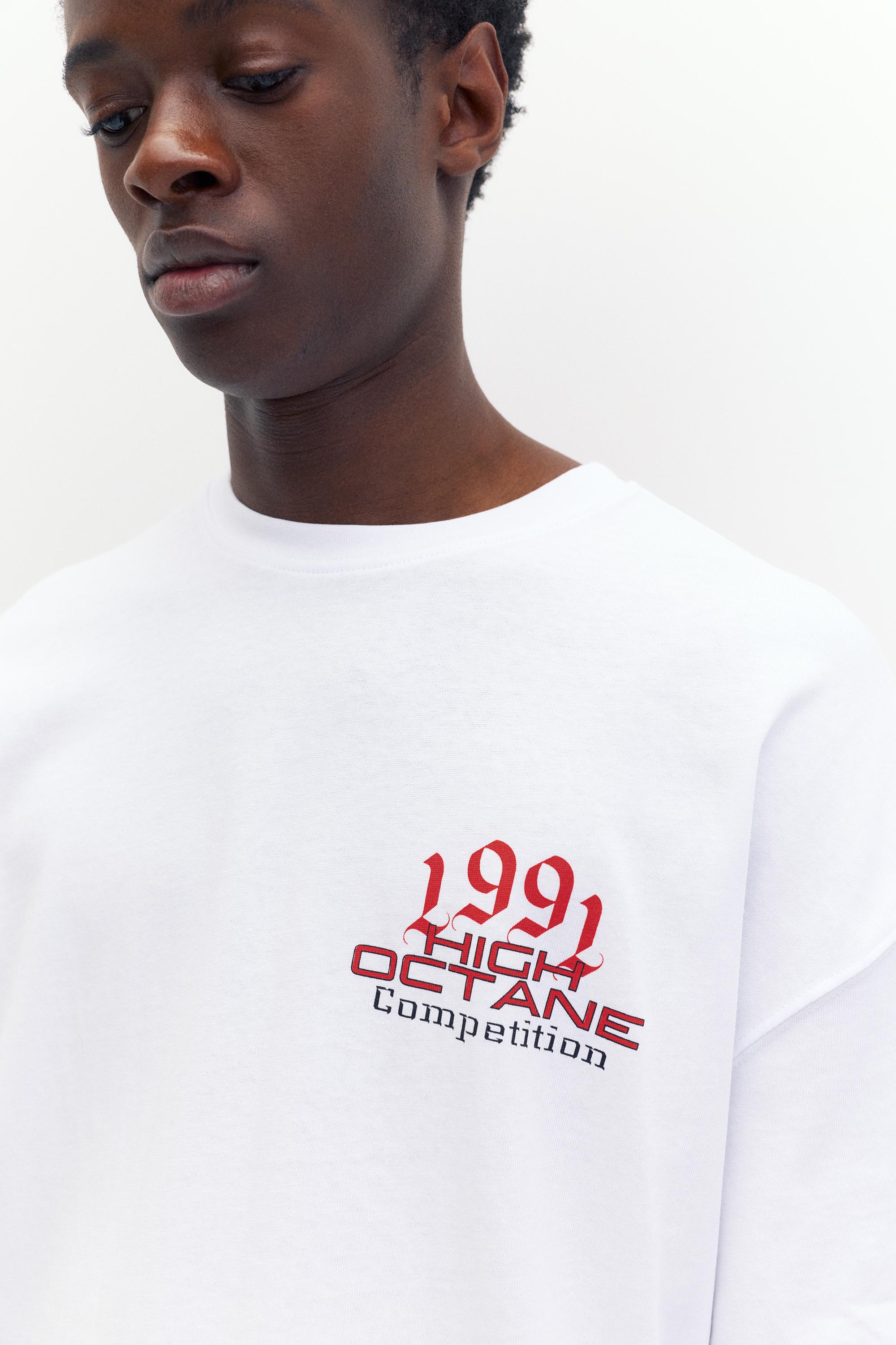 Araba grafik baskılı t-shirt - Görsel 11