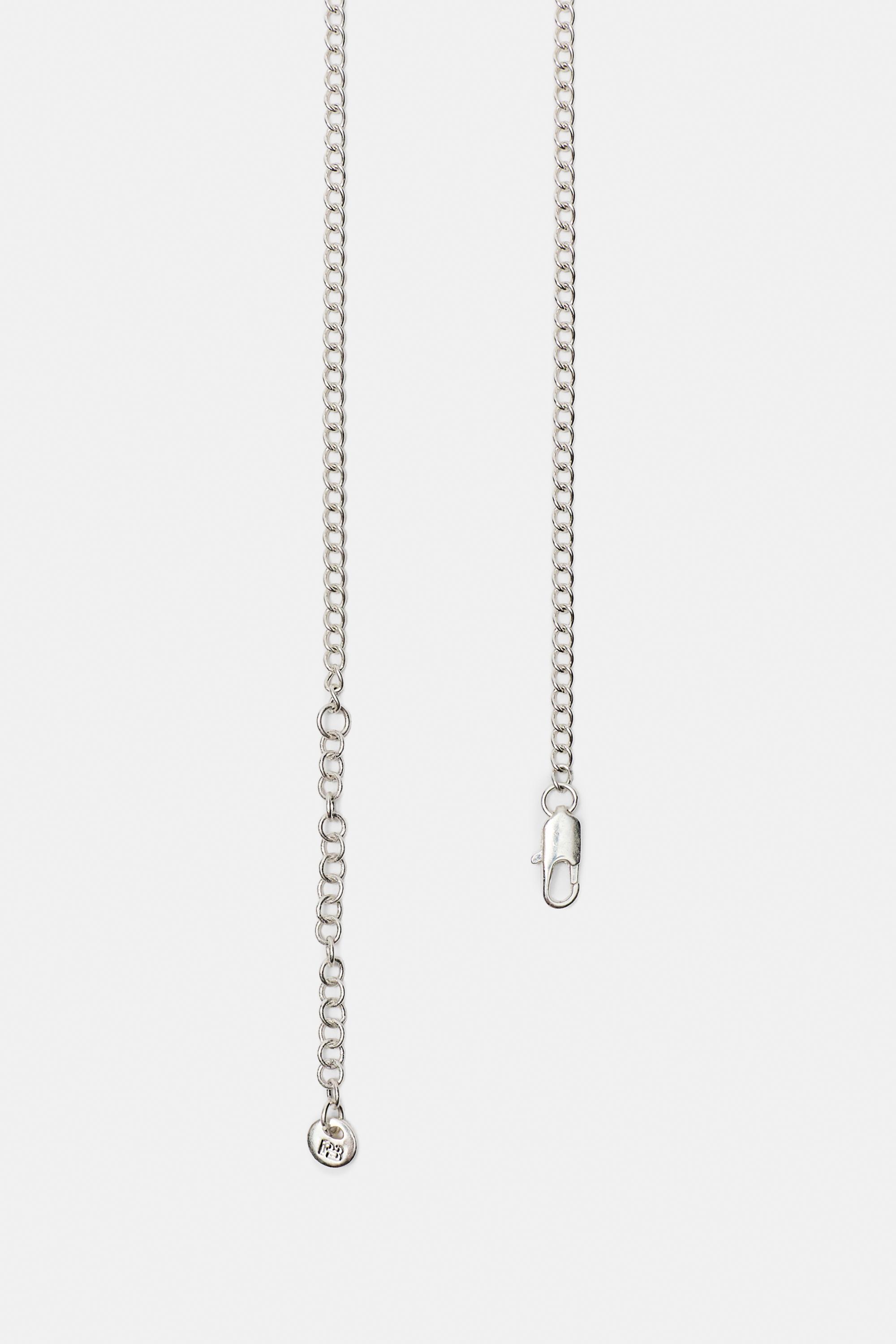 Fish drop necklace — Silver