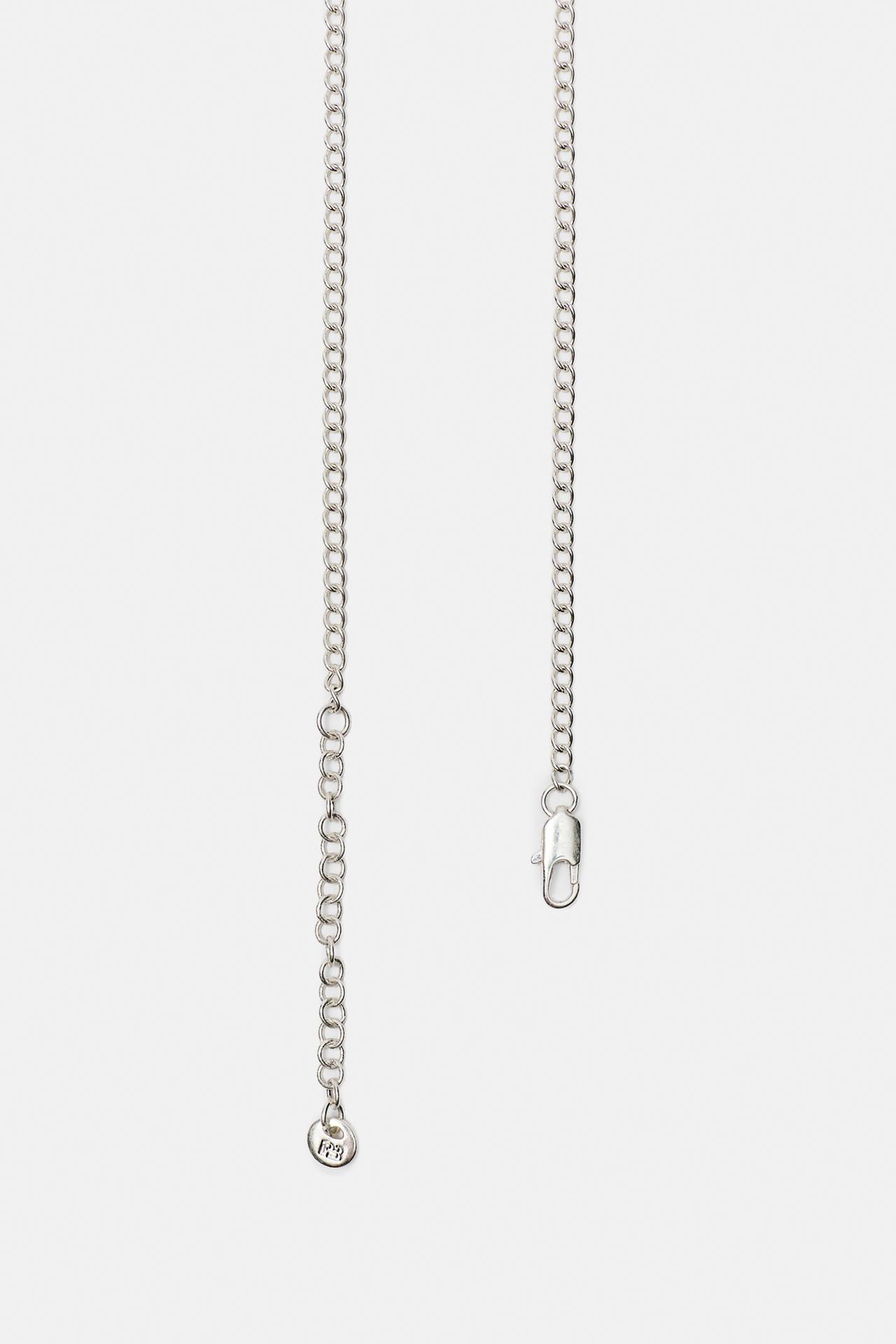 Fish drop necklace — Silver