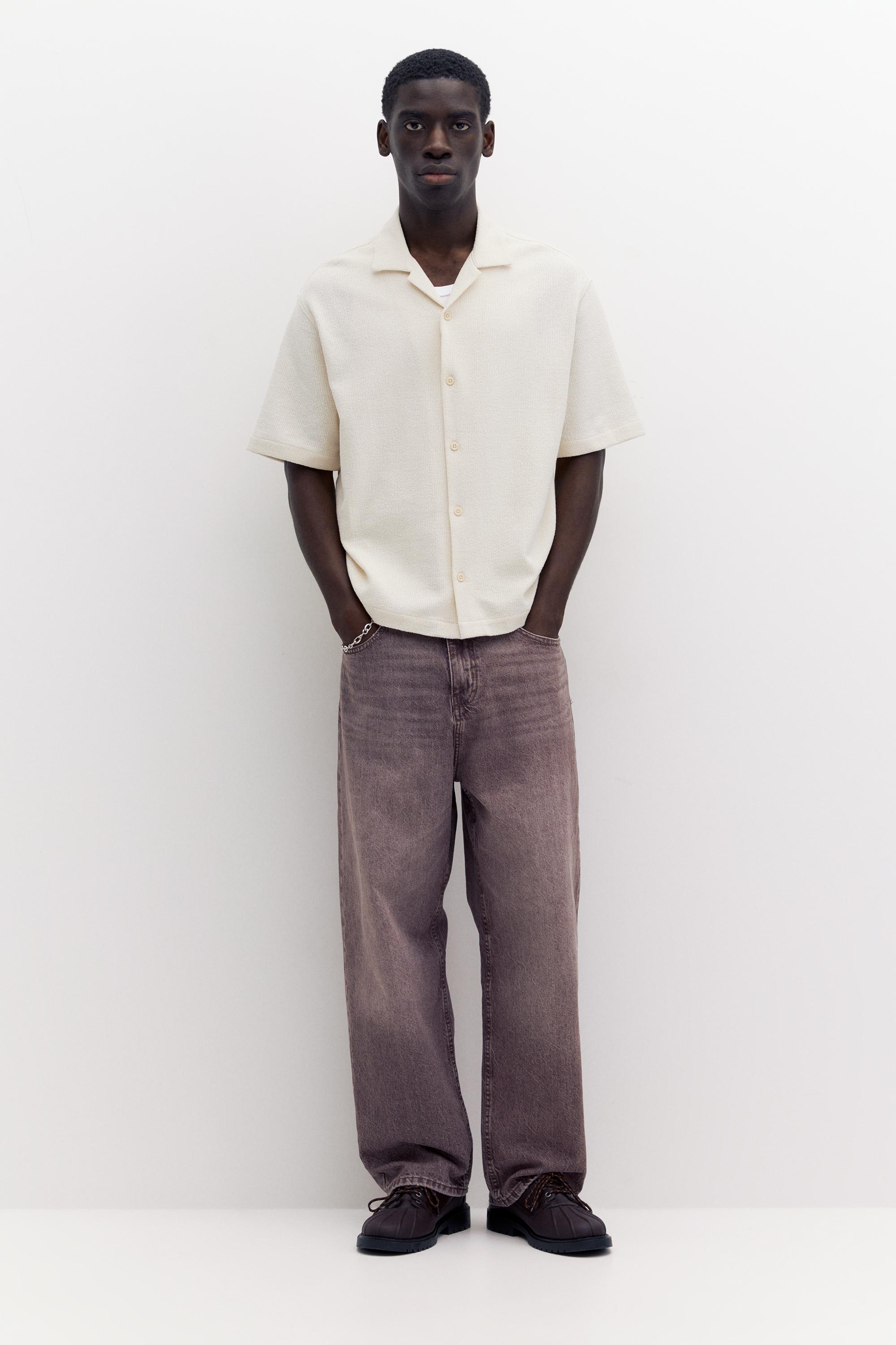 Terrycloth short sleeve shirt — Off white