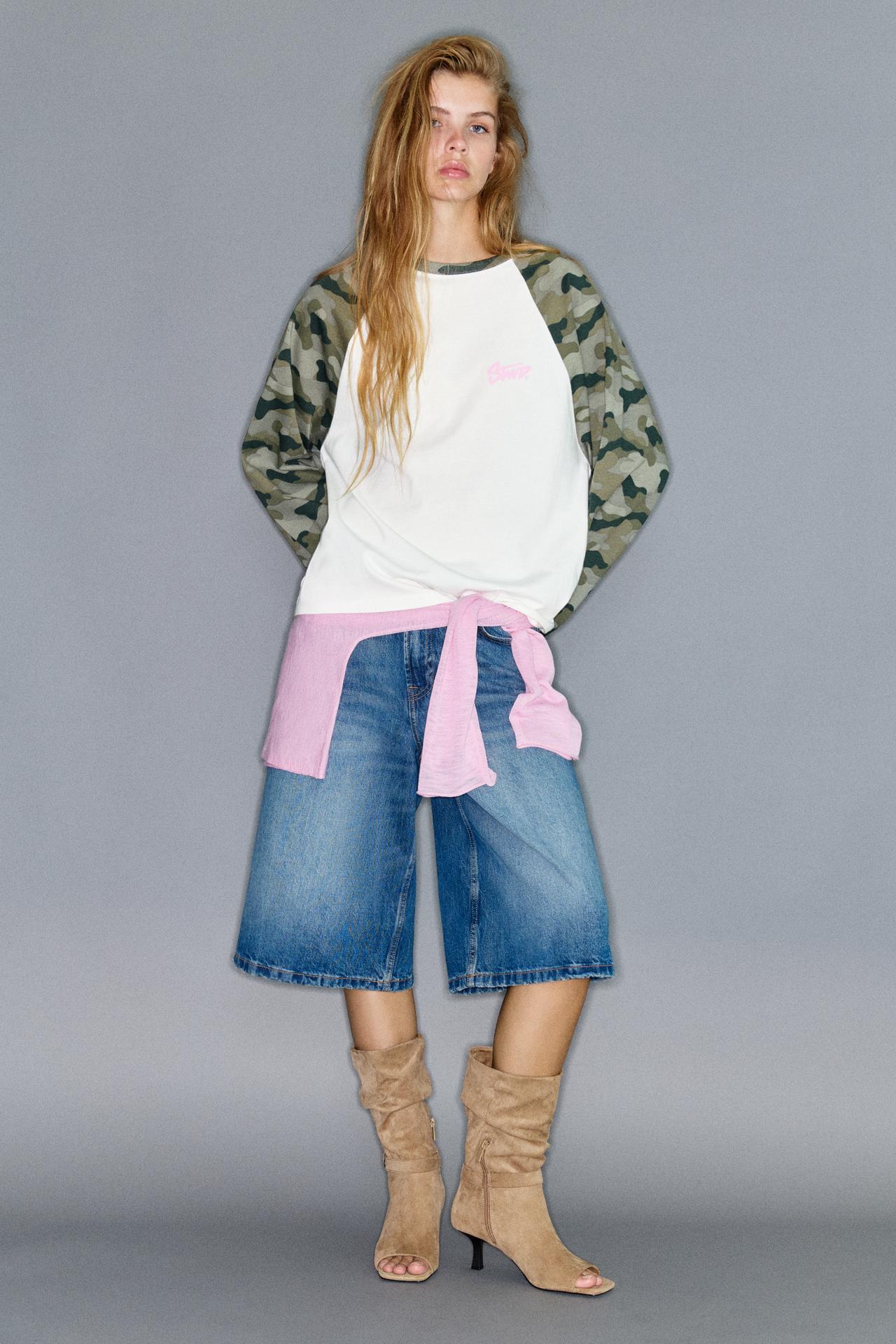Long sleeve printed T-shirt — Ice