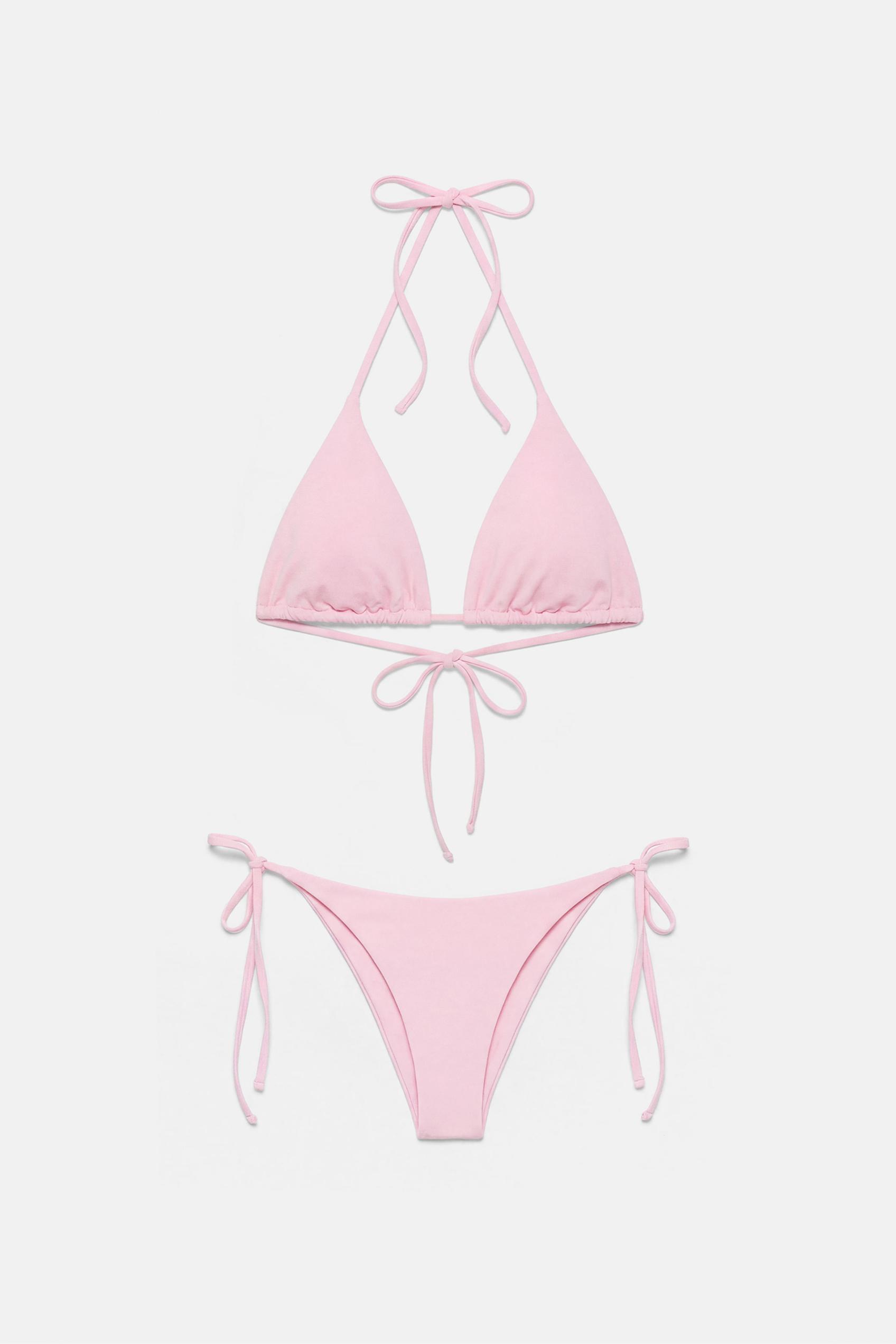 Triangle bikini top — Pink
