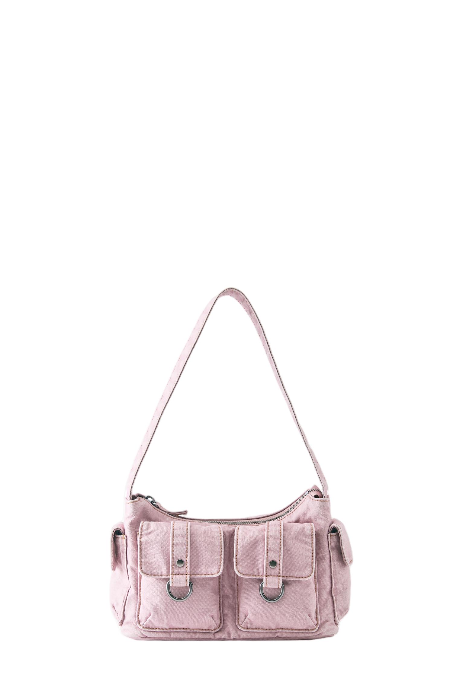 Multi-pocket shoulder bag — Pink