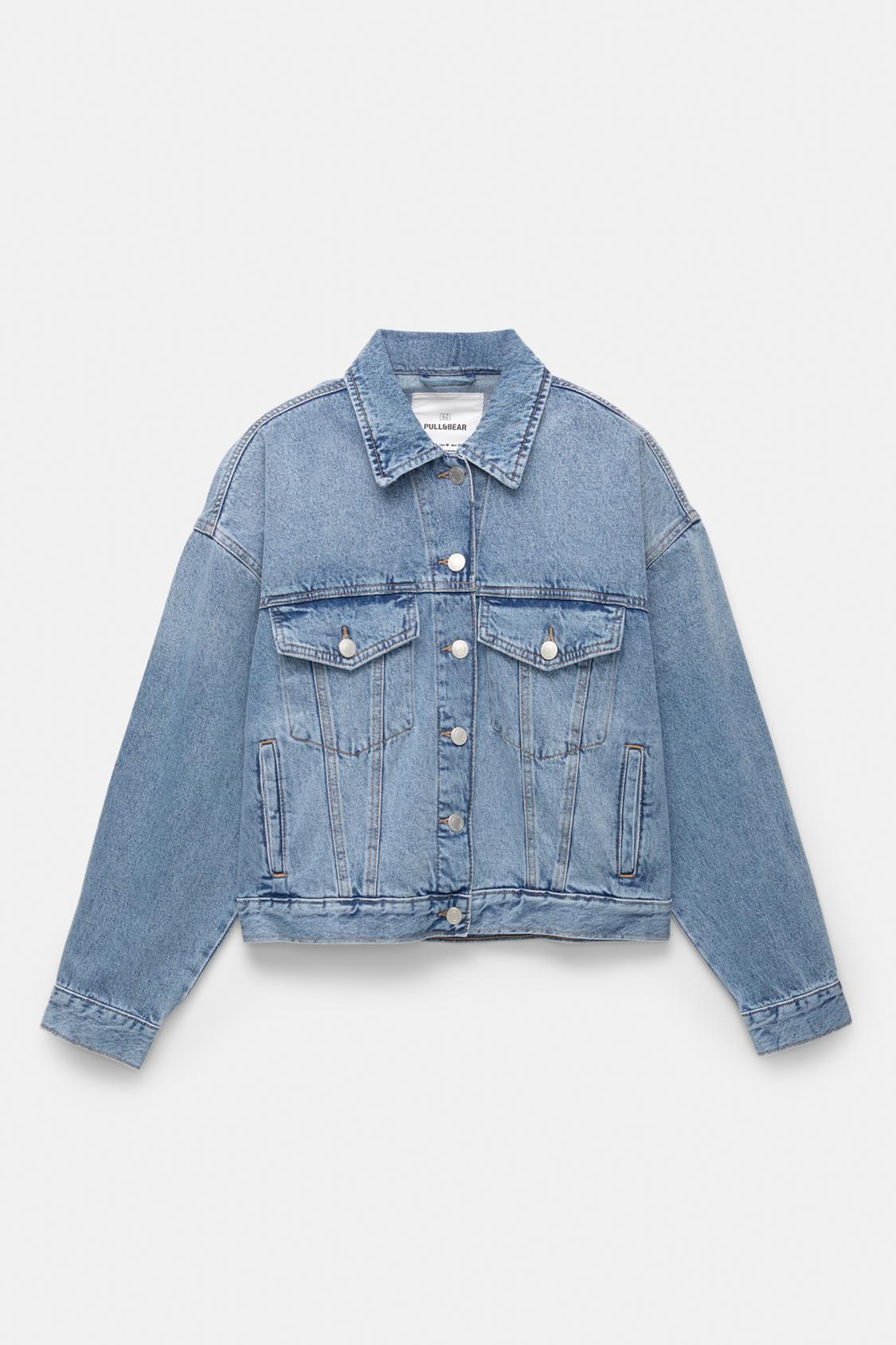 Denim Pull And Bear Giacche Uomo Giubbotto Jeans Pull And Bear On Sale