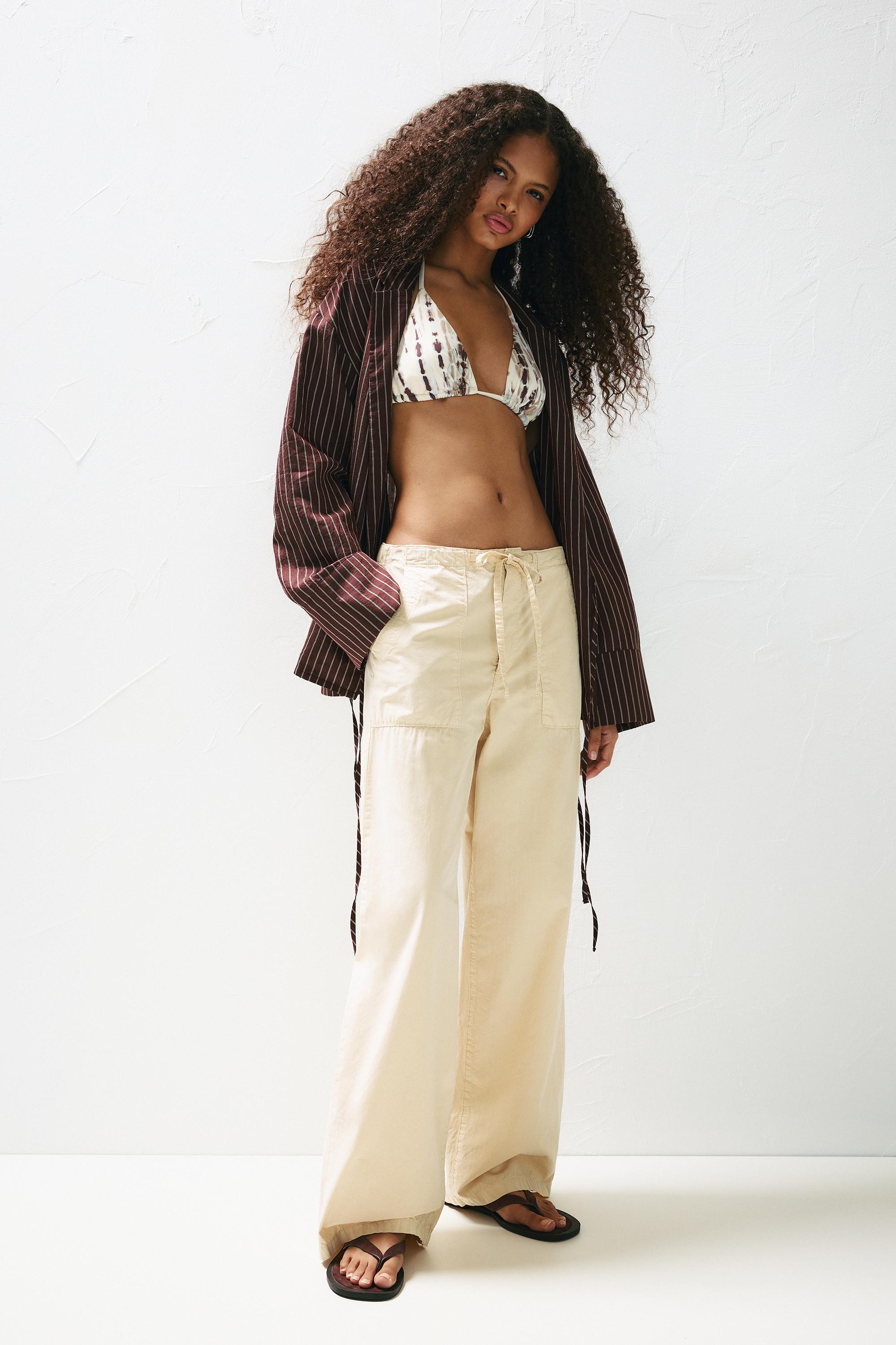 Baggy-Hose Aus Popelin