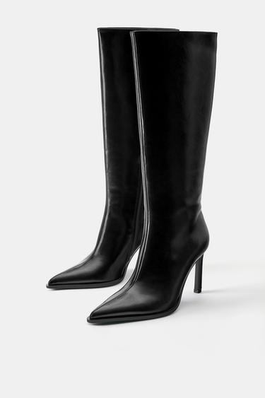 High-heel tall boots — Black 3