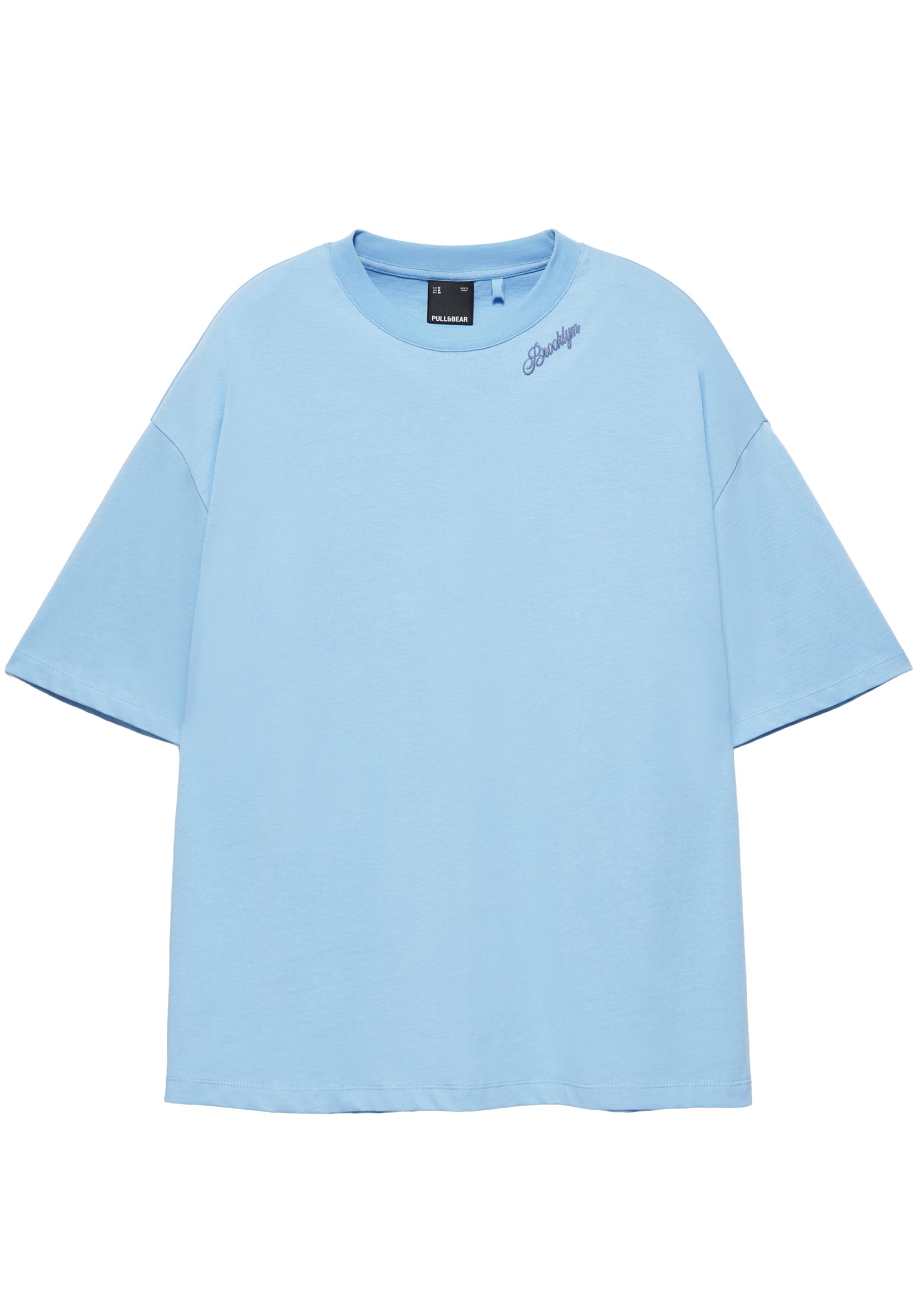 İşlemeli relaxed fit Tişört - Görsel 5