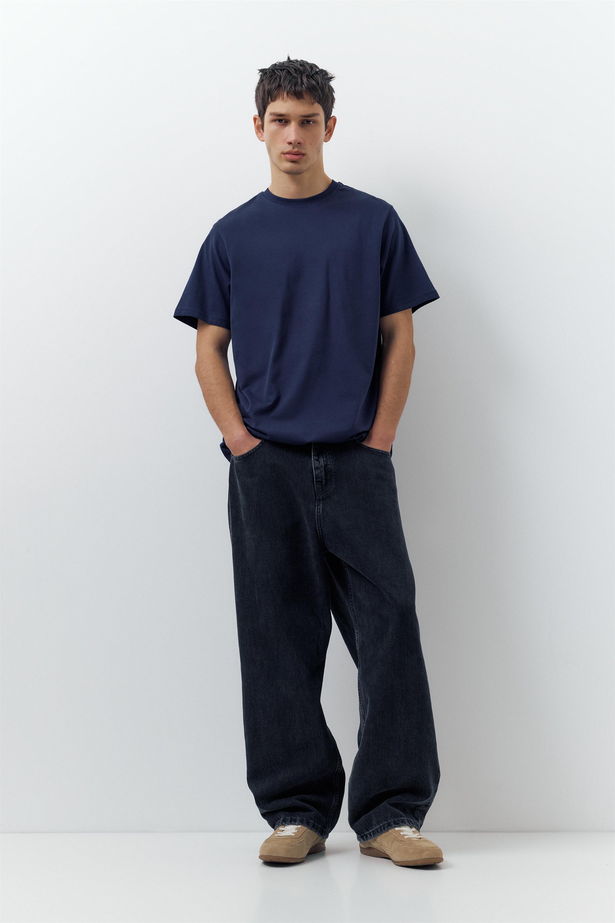 3-pack of short sleeve T-shirts — Navy