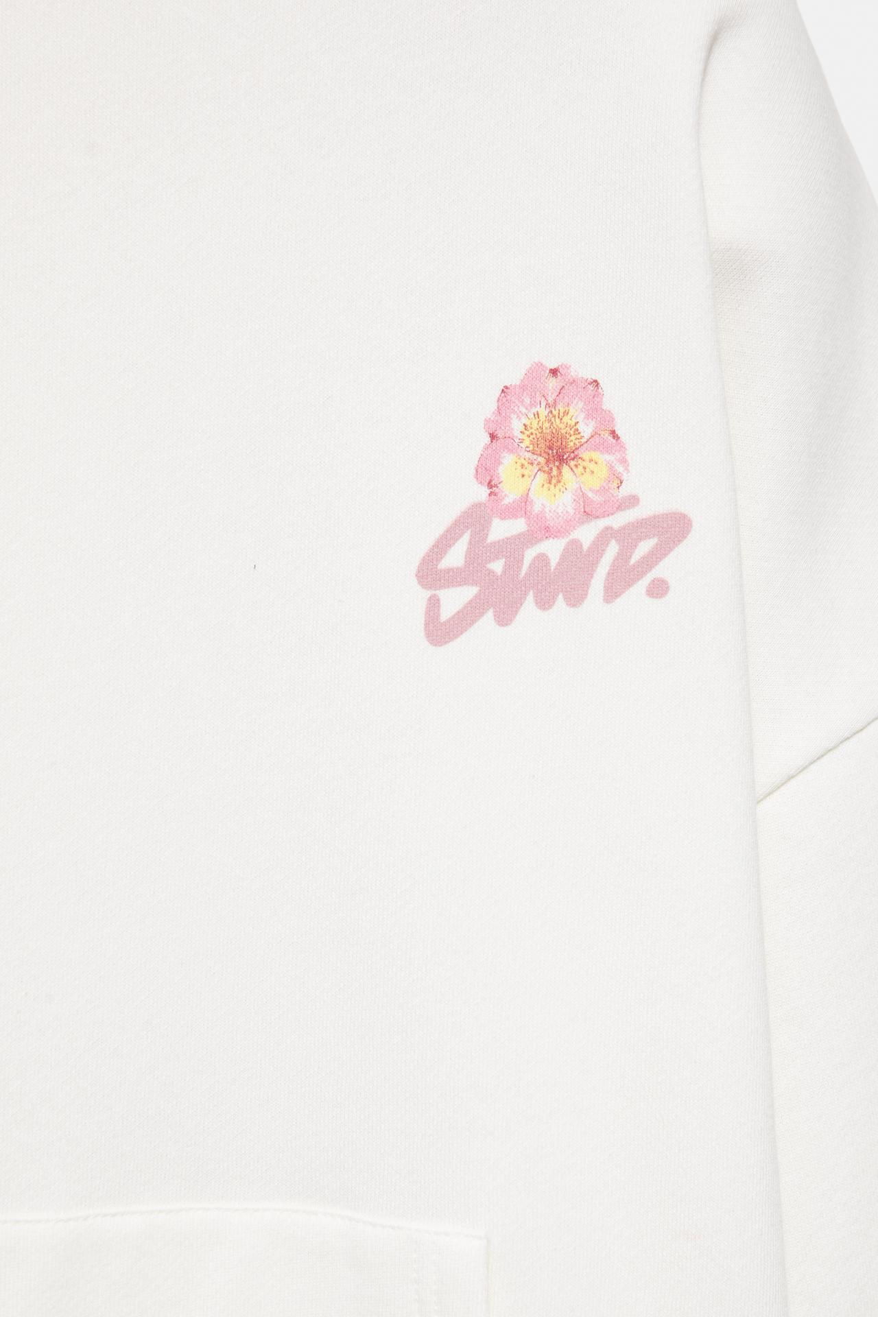 Flower graphic hoodie — Ice