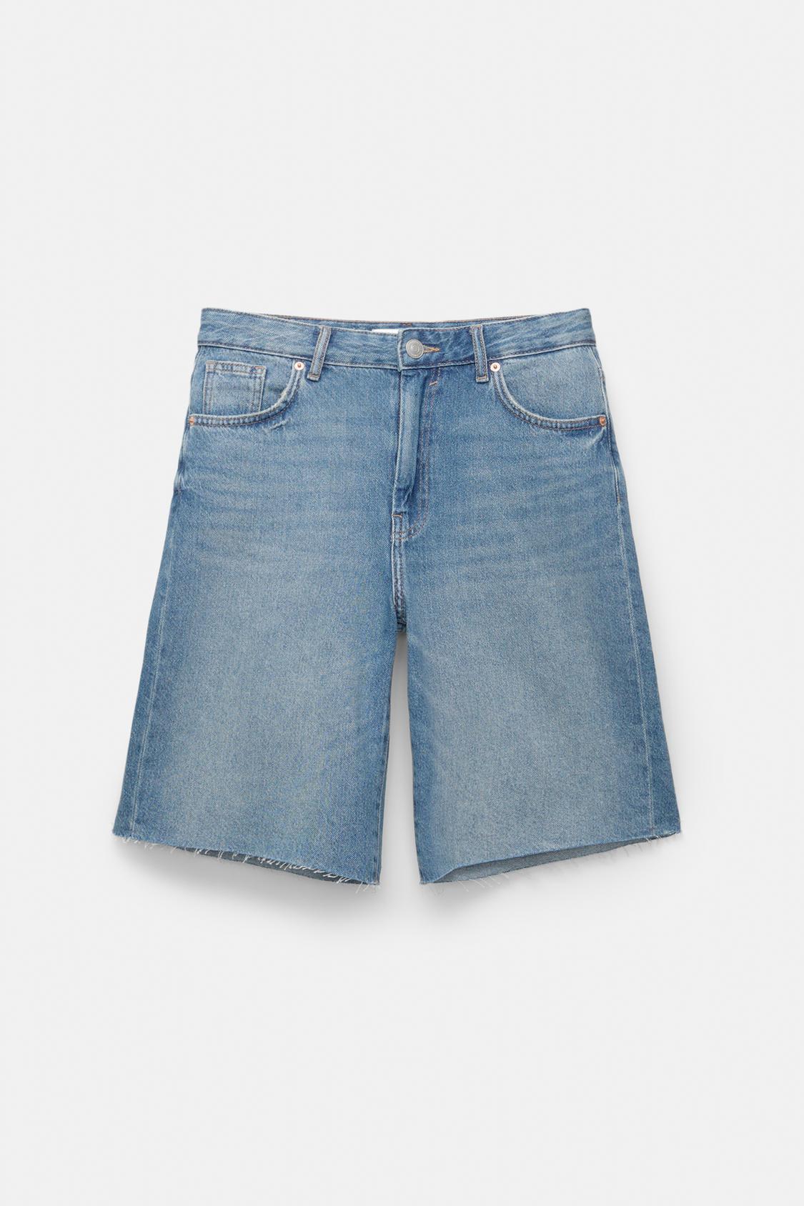 Pantalones Vaqueros Cortos Shorts Pull And Bear Tejanos Mujer Low - Main Image
