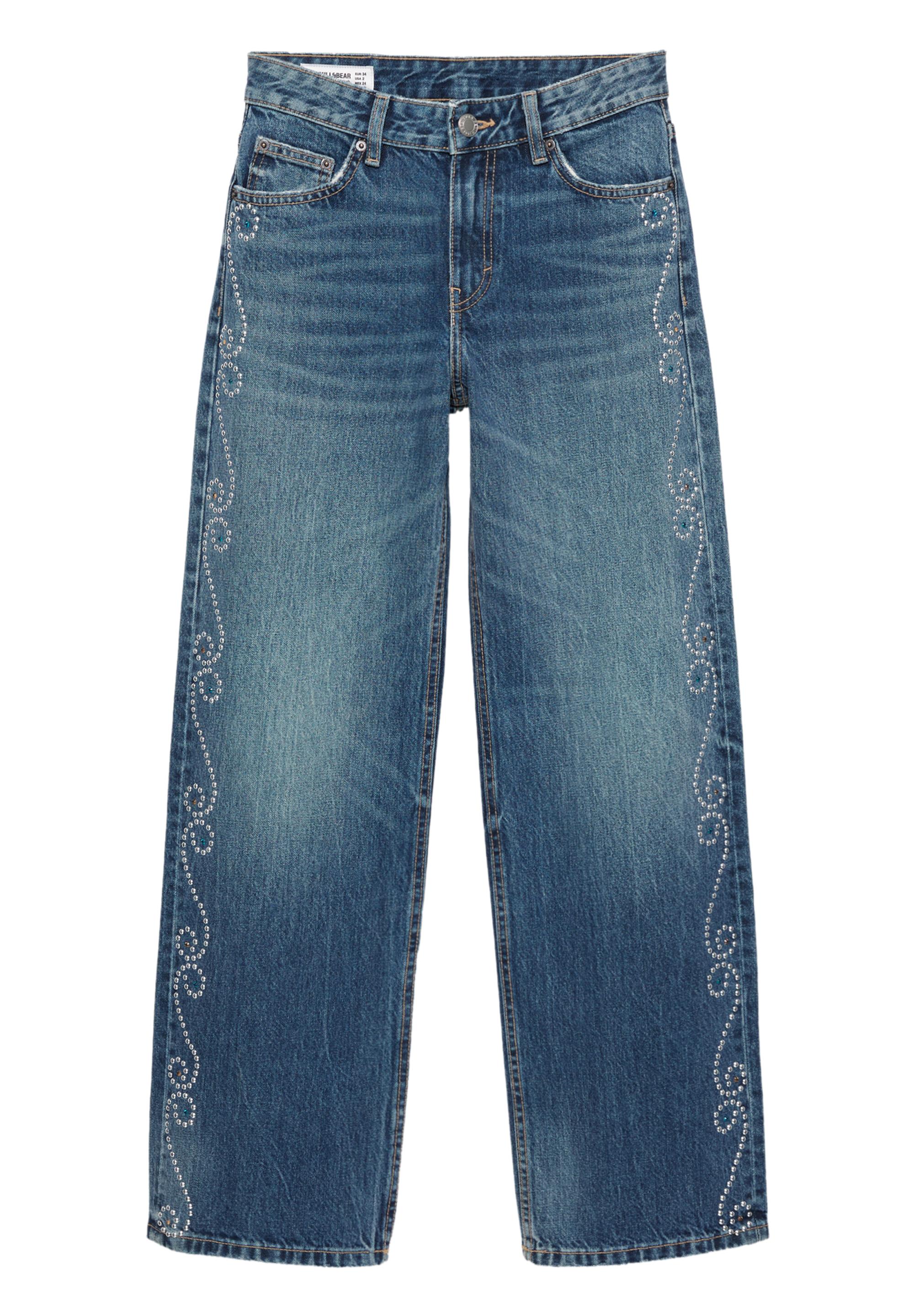 Zımbalı straight fit jean