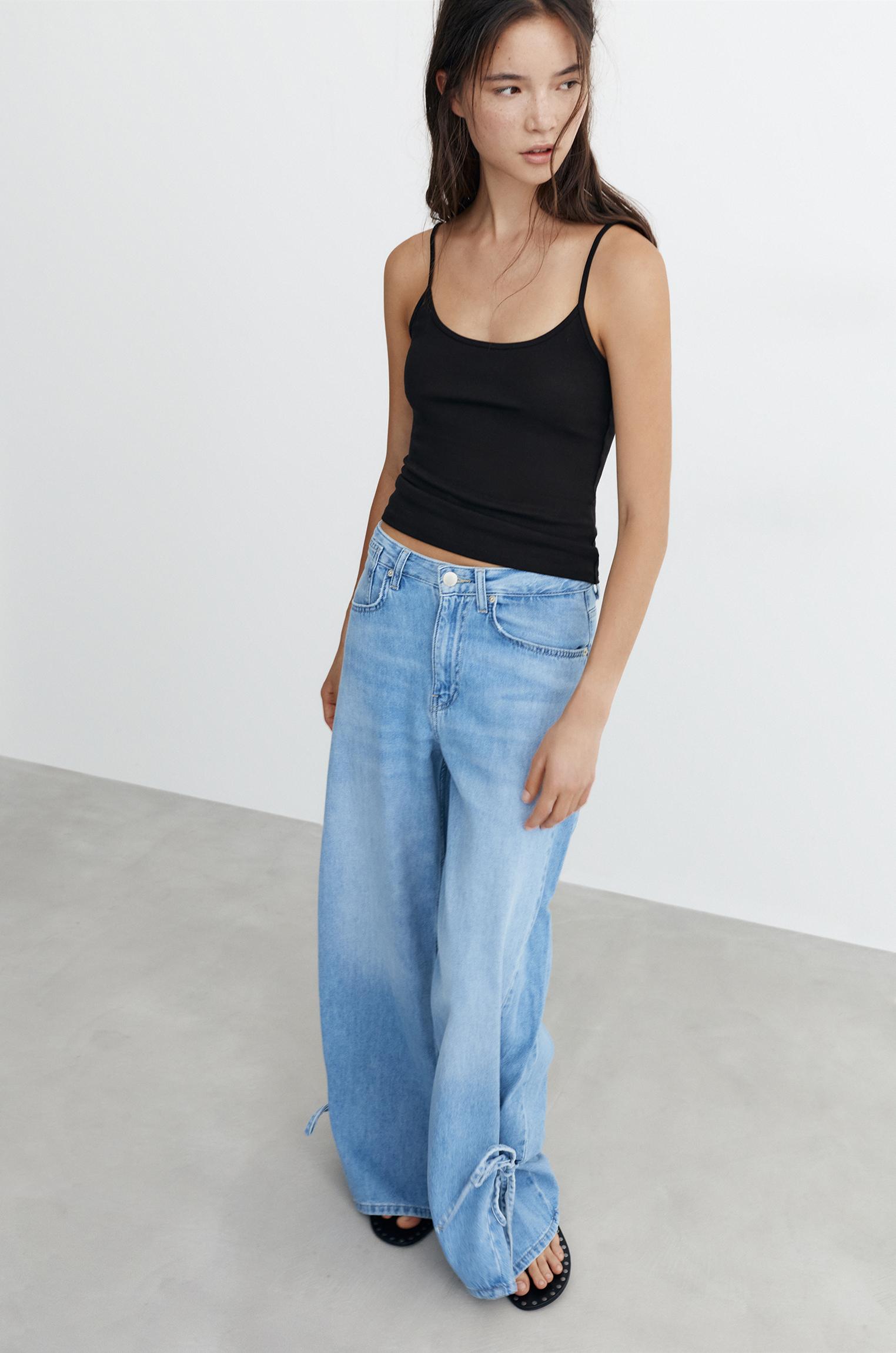 Thin strap top — Black