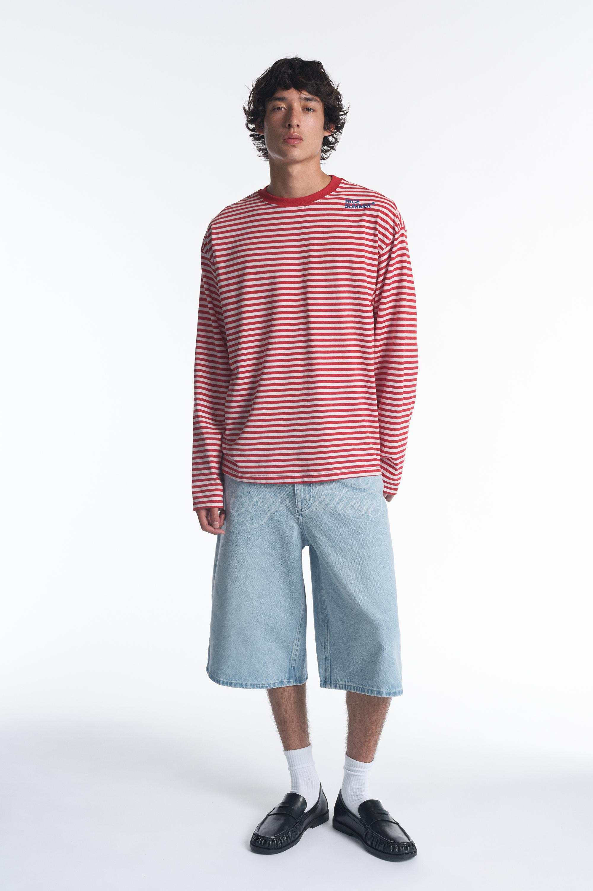 Striped STWD T-shirt — Red
