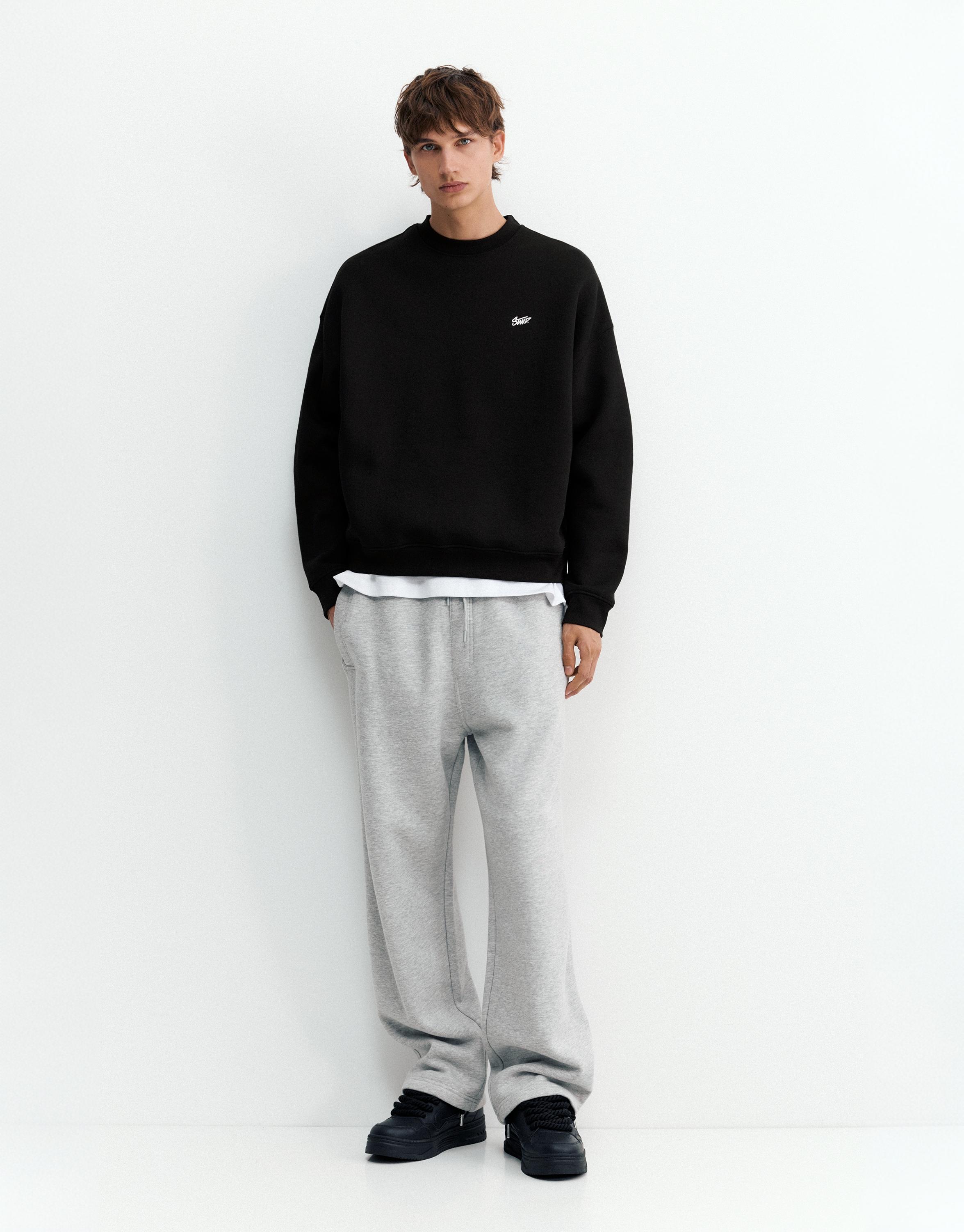 STWD boxy sweatshirt — Black