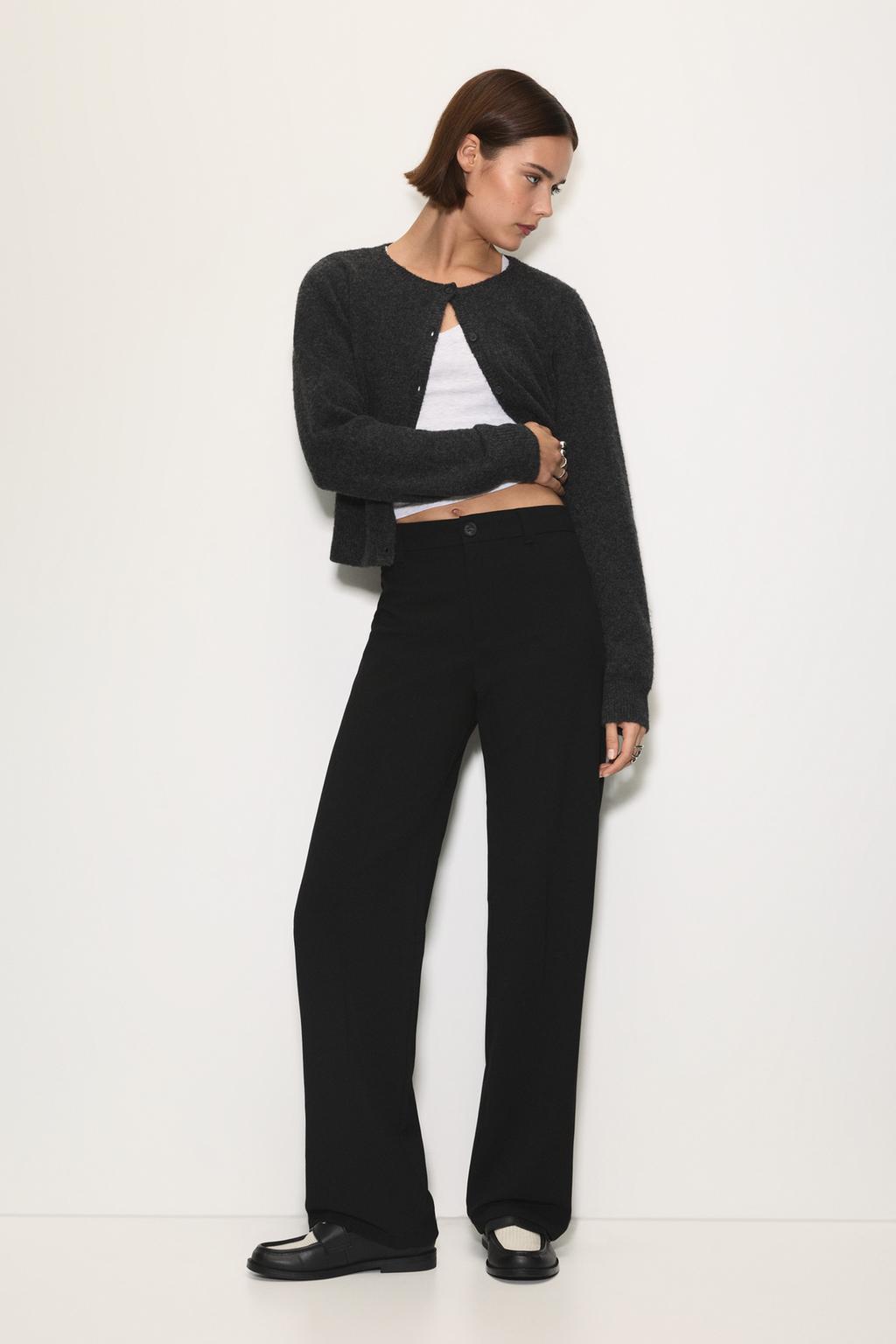 High-waist smart trousers PULL&BEAR