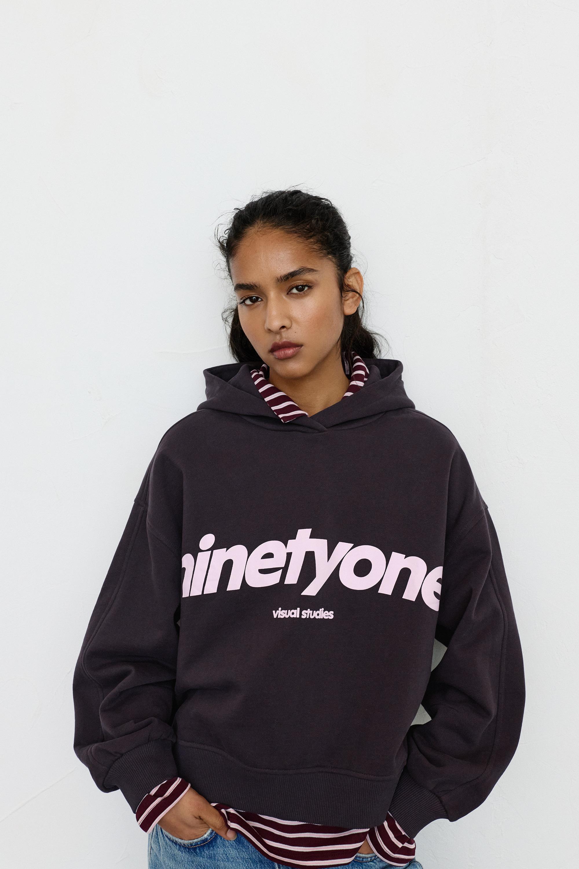 Ninetyone kapüşonlu sweatshirt - Görsel 3