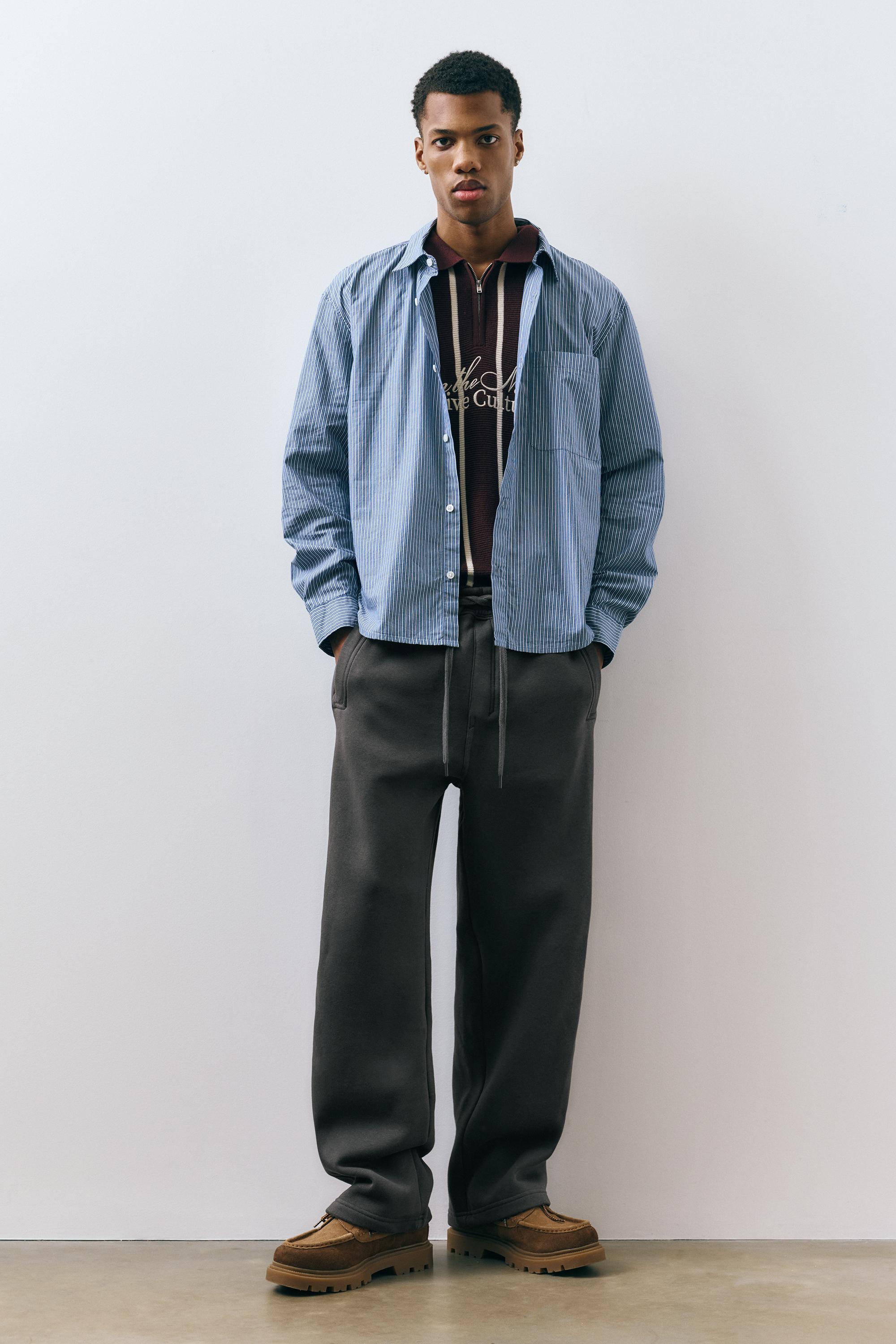 Basic baggy tracksuit bottoms — Anthracite grey