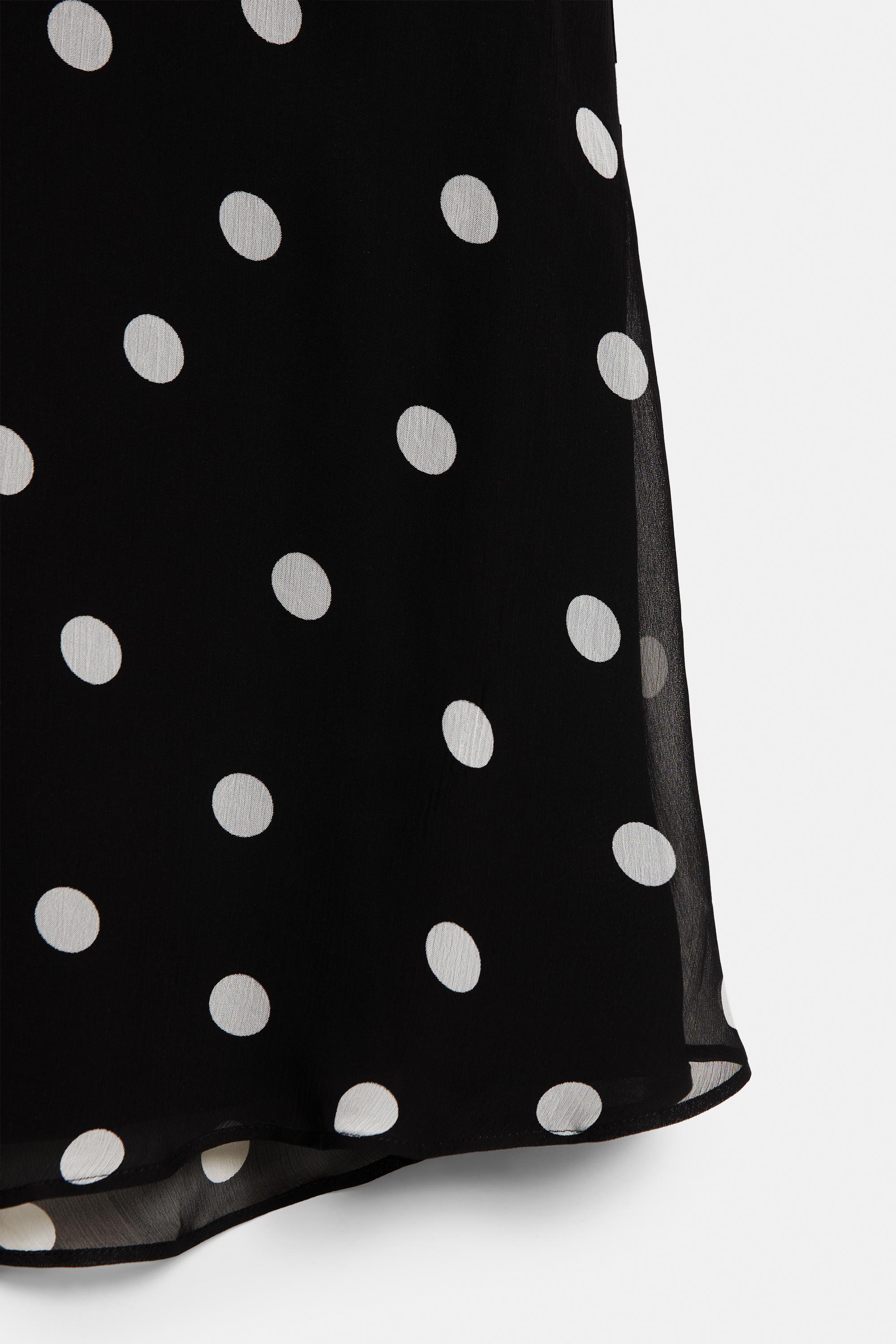 Polka dot skirt — Black