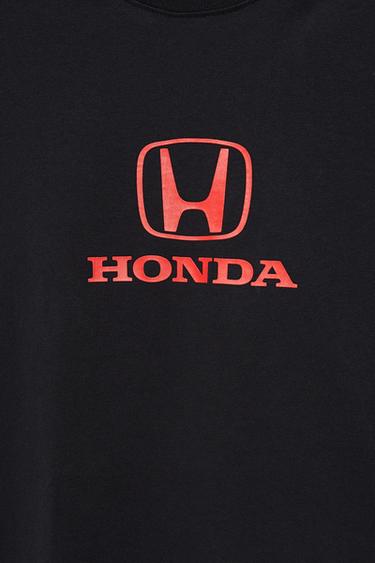 Relaxed fit Honda logo T-shirt — Black 9