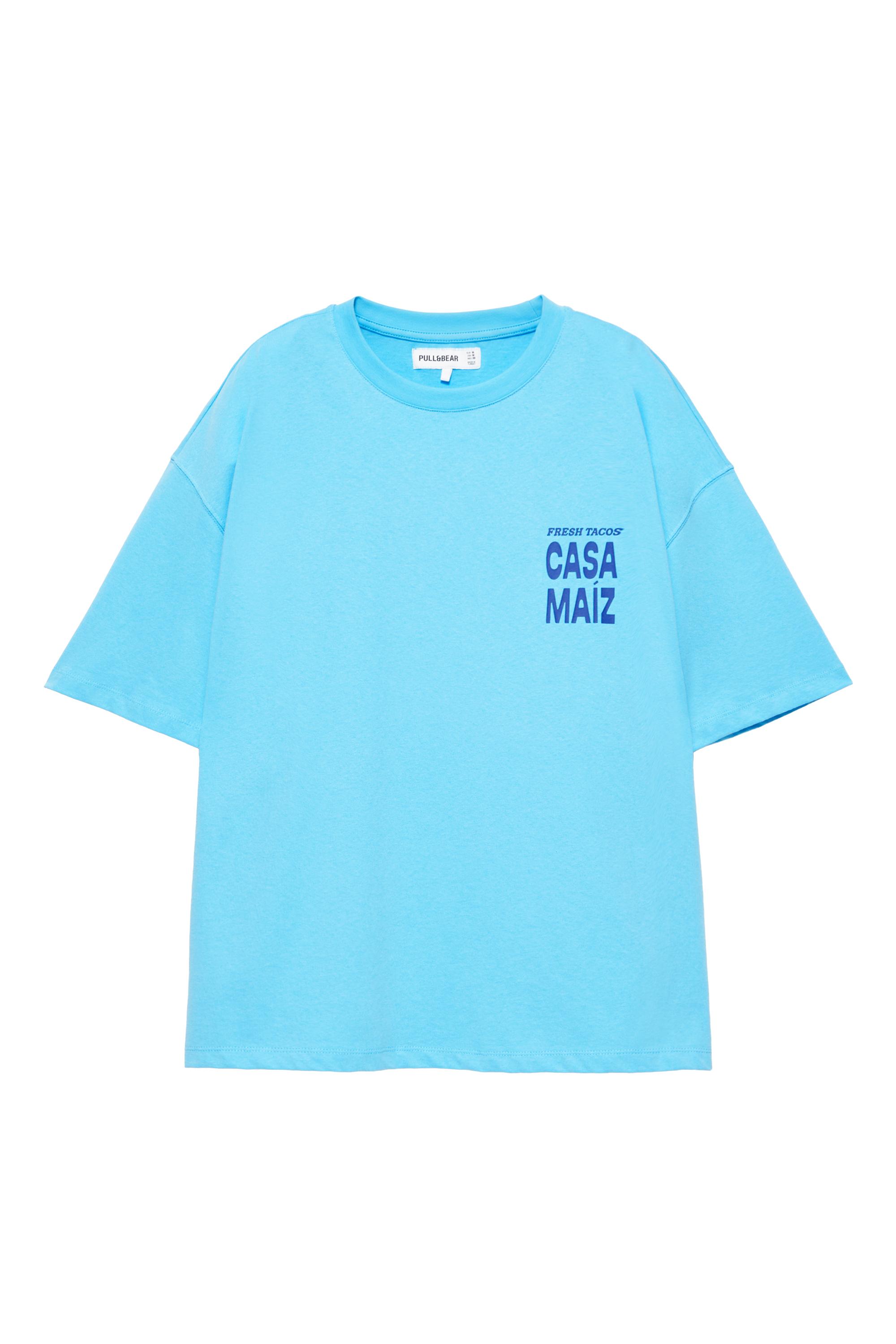 Pull&Bear Taco grafikli tişört görsel 8