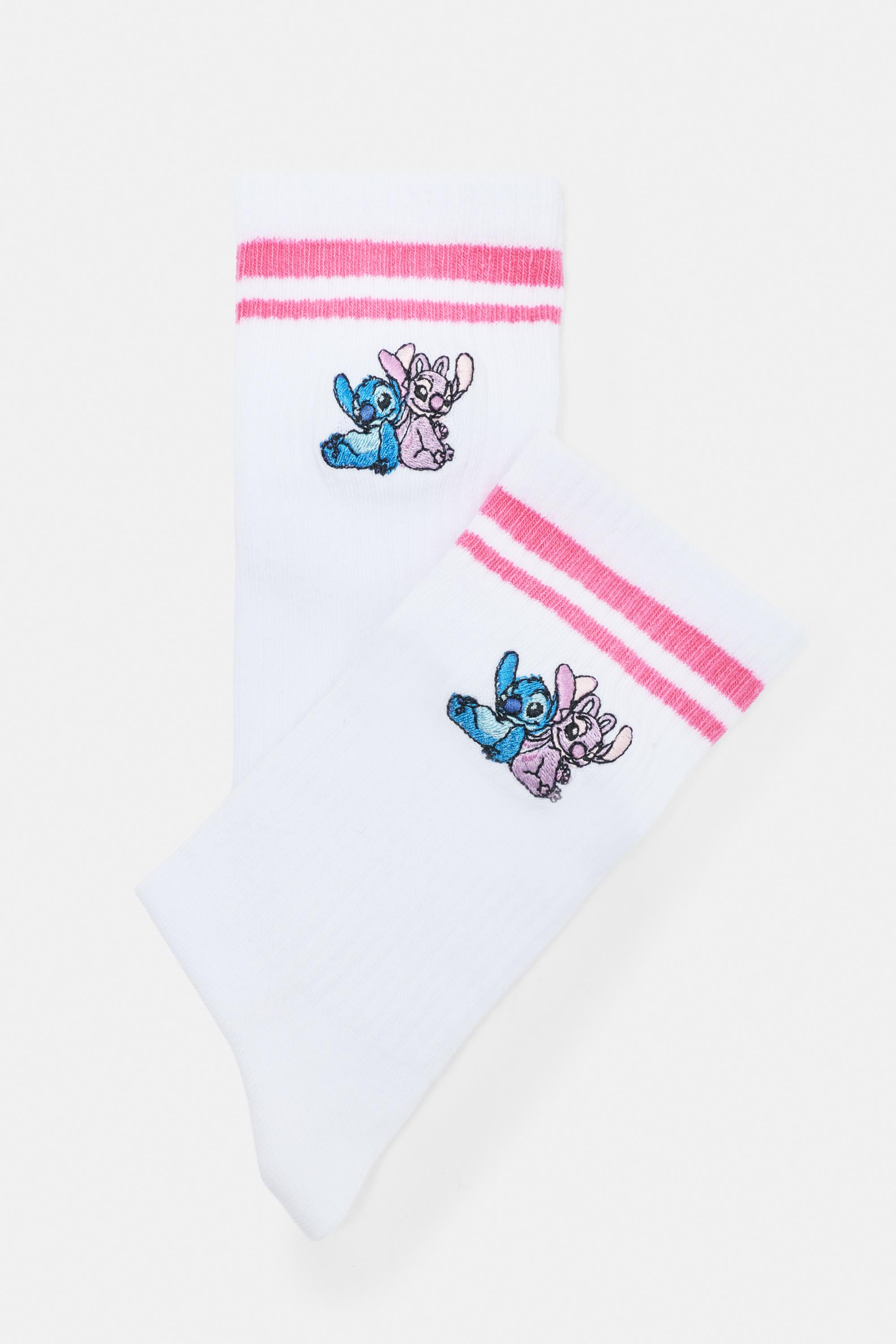 Stitch socks — Pink