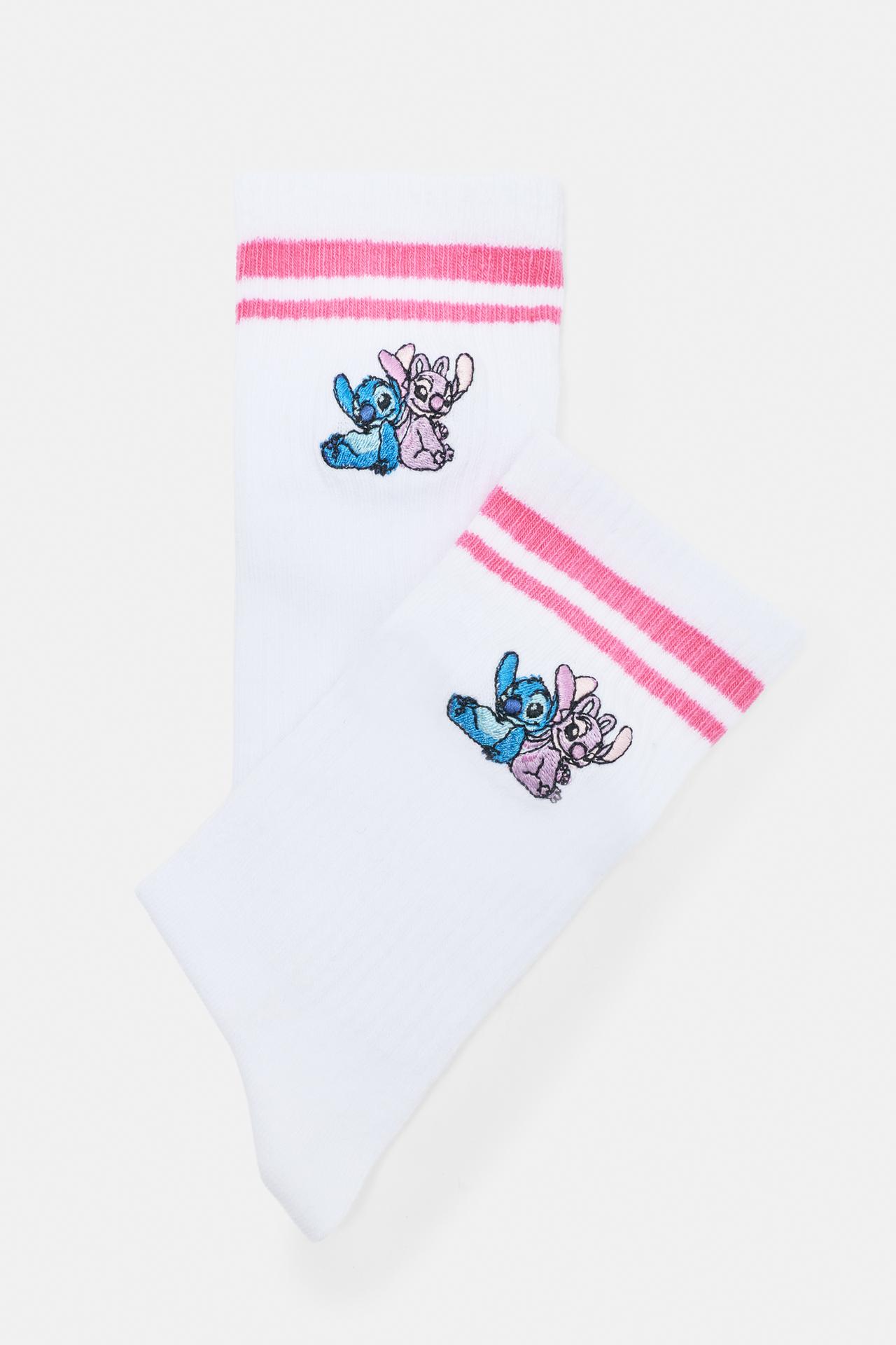 Stitch socks — Pink