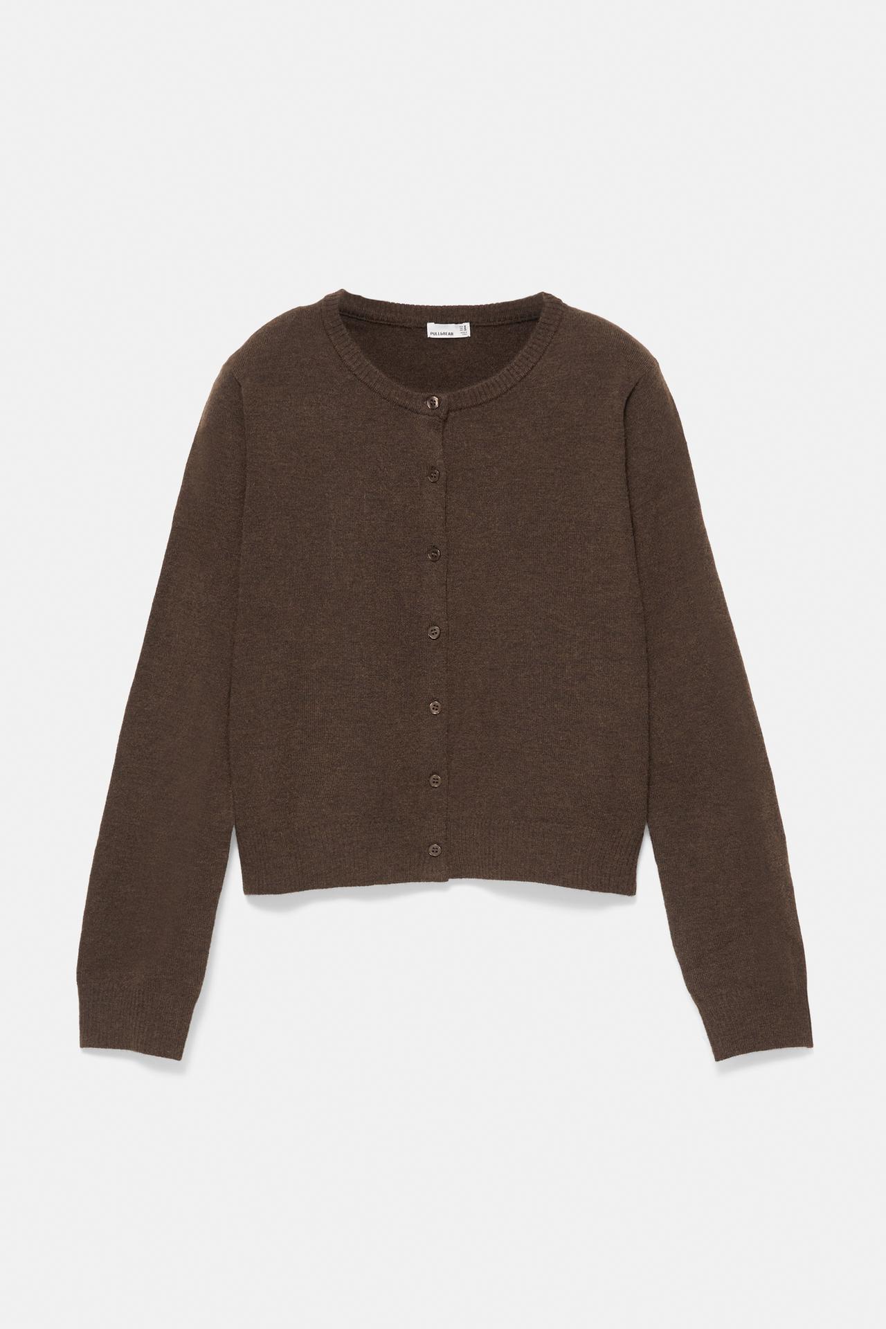 Basic cardigan — Brown