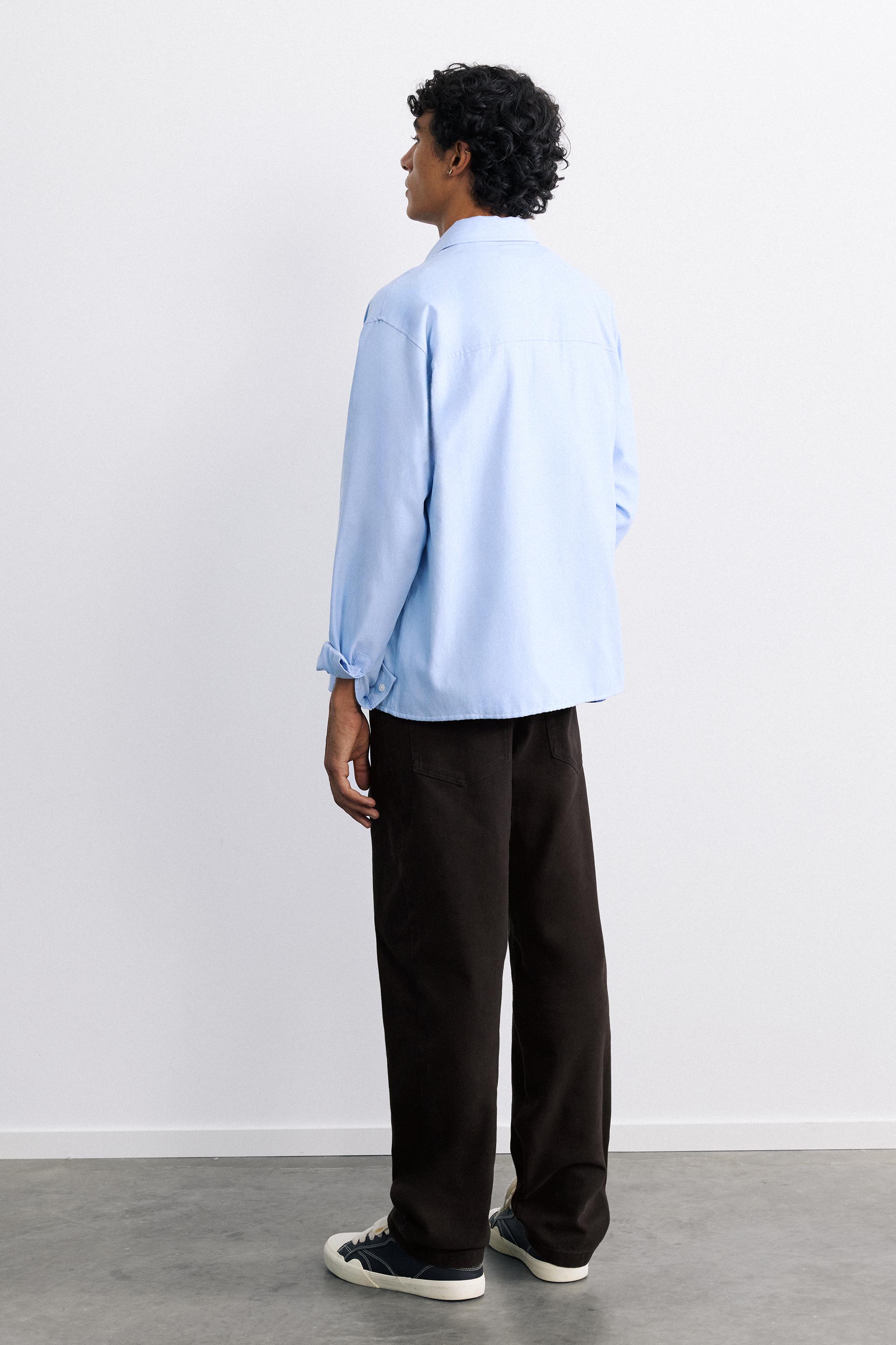 Straight-leg trousers — Black